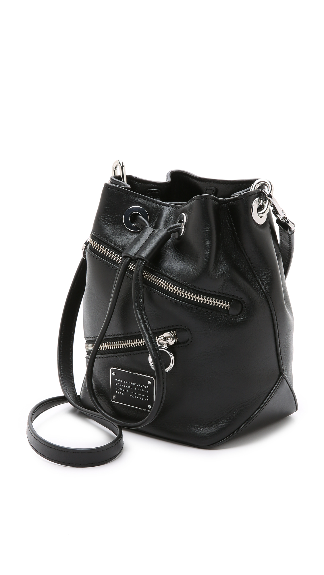 Lyst Marc By Jacobs New Too Hot To Handle Zippers Bucket Bag Gallery