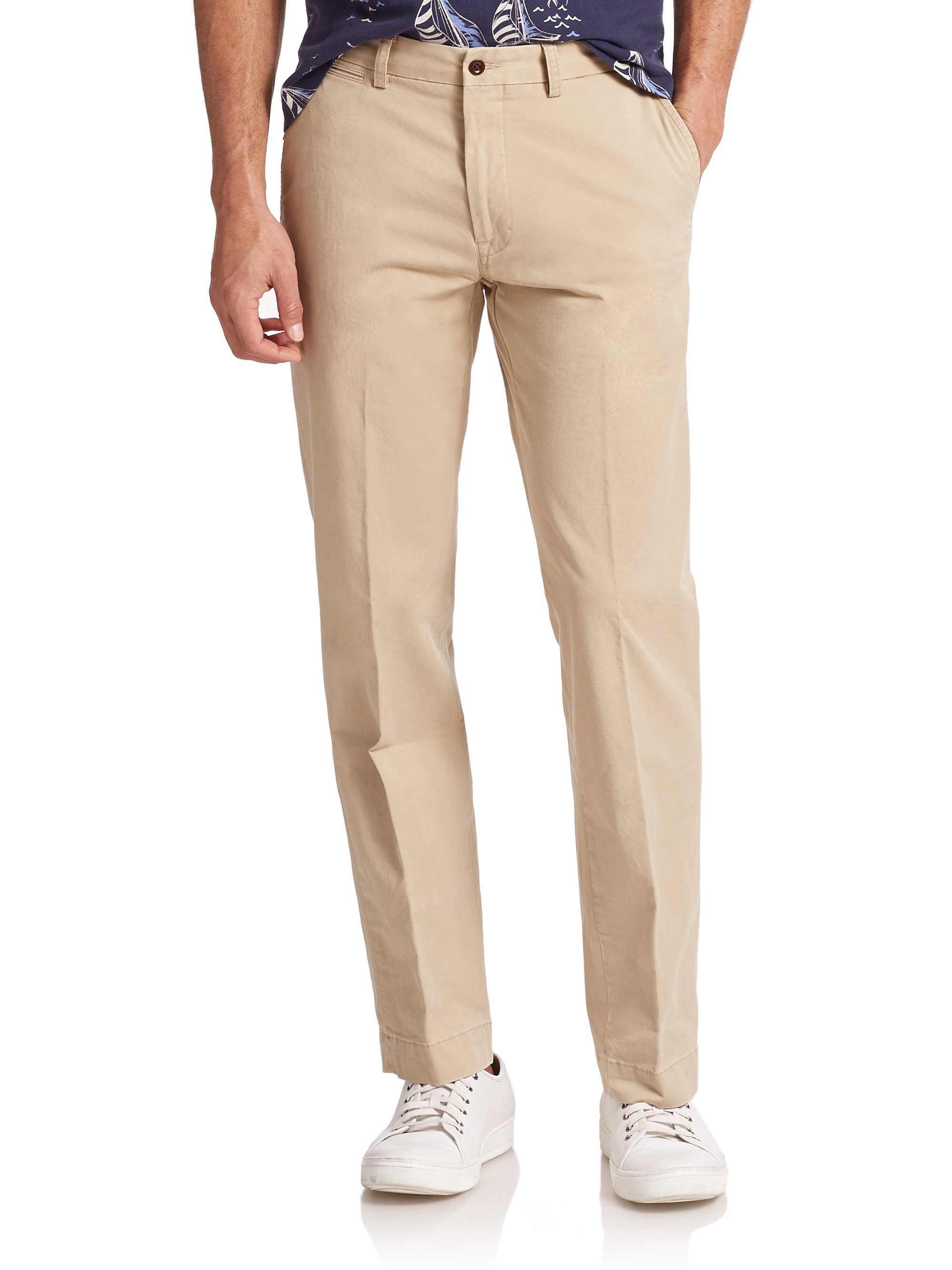 gray polo khaki pants