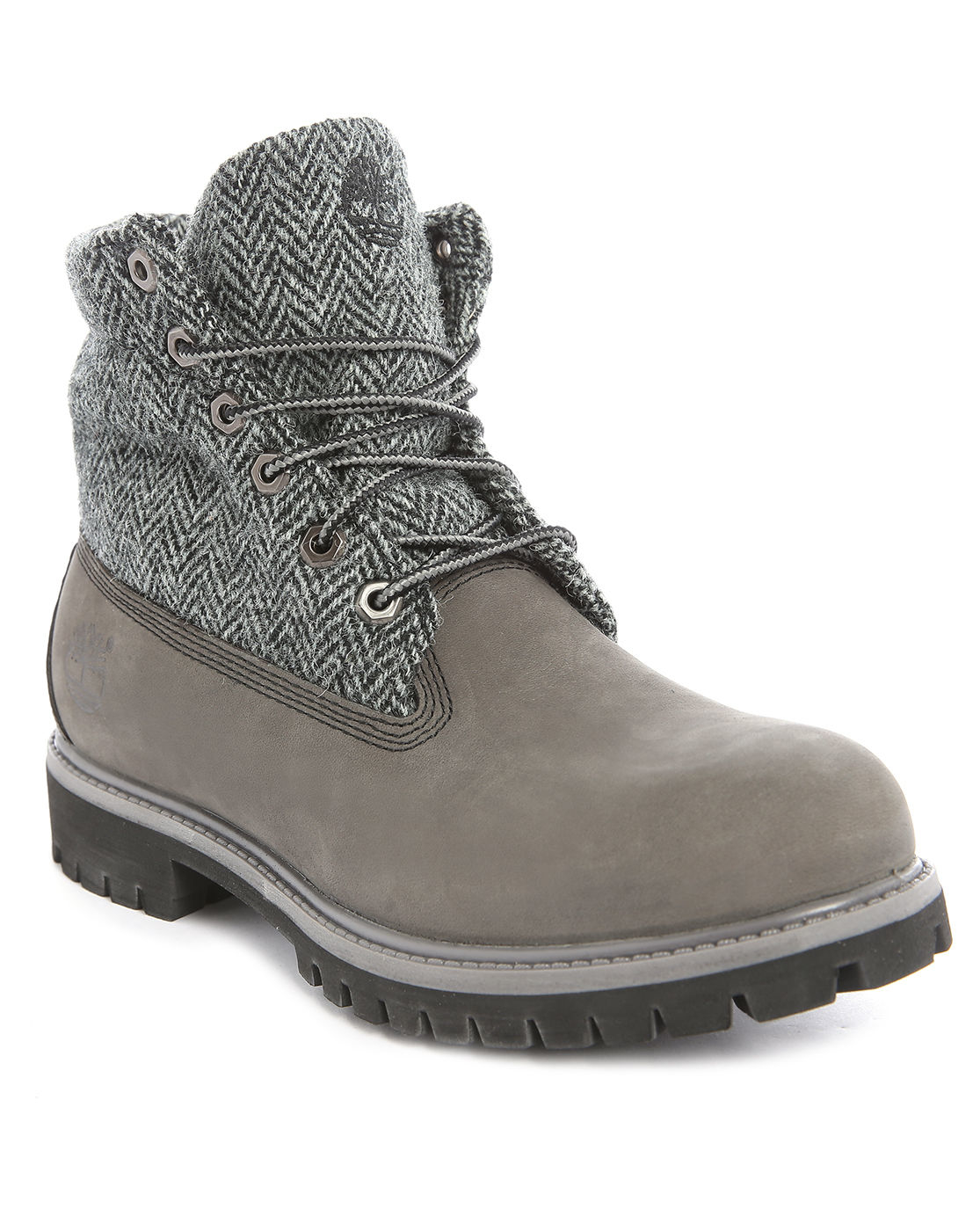 gray nubuck timberlands