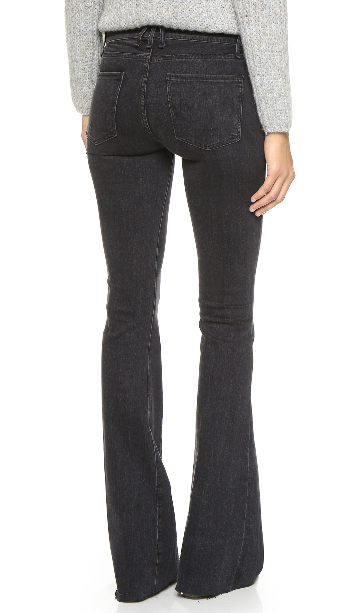 Womens black flare jeans