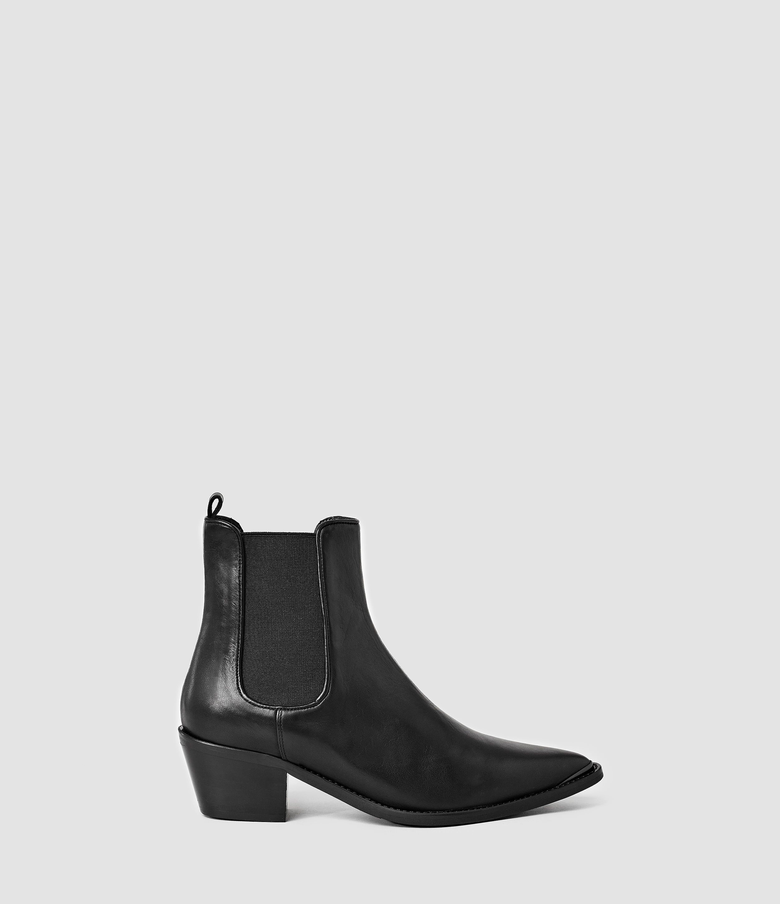 allsaints noble leather chelsea boot