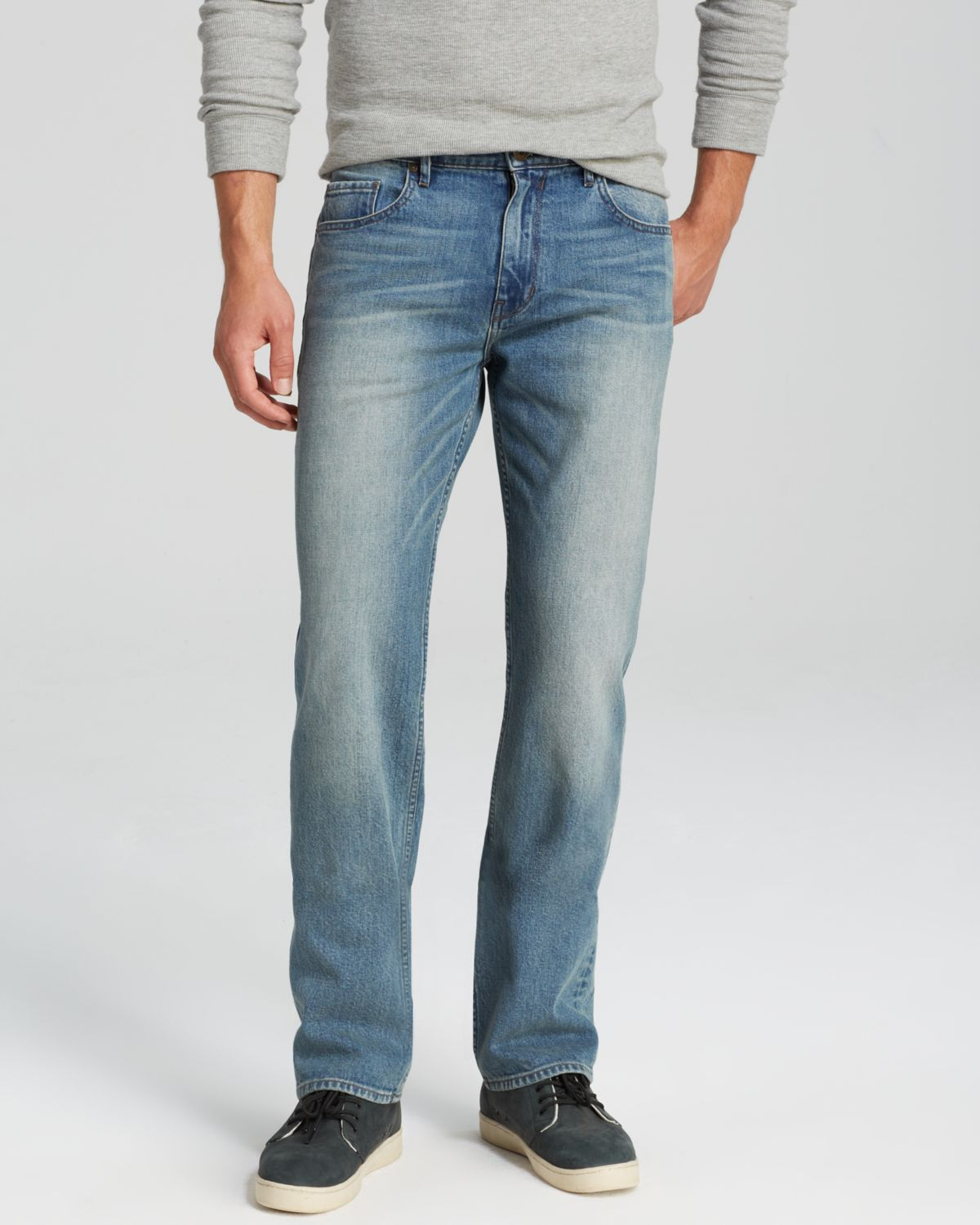 Paige Jeans - Doheny Straight Fit In Silverwood in Blue for Men ...