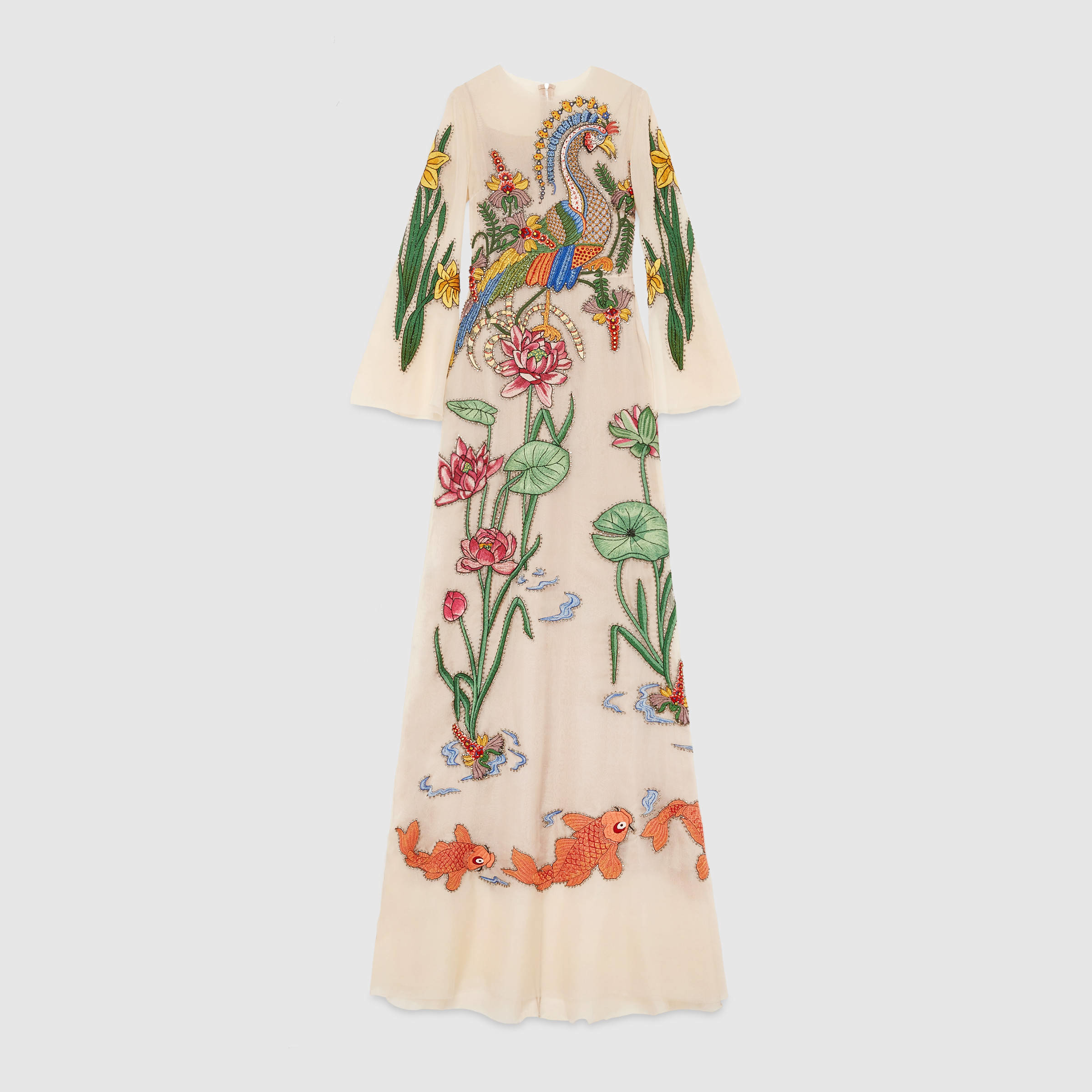 gucci white gown