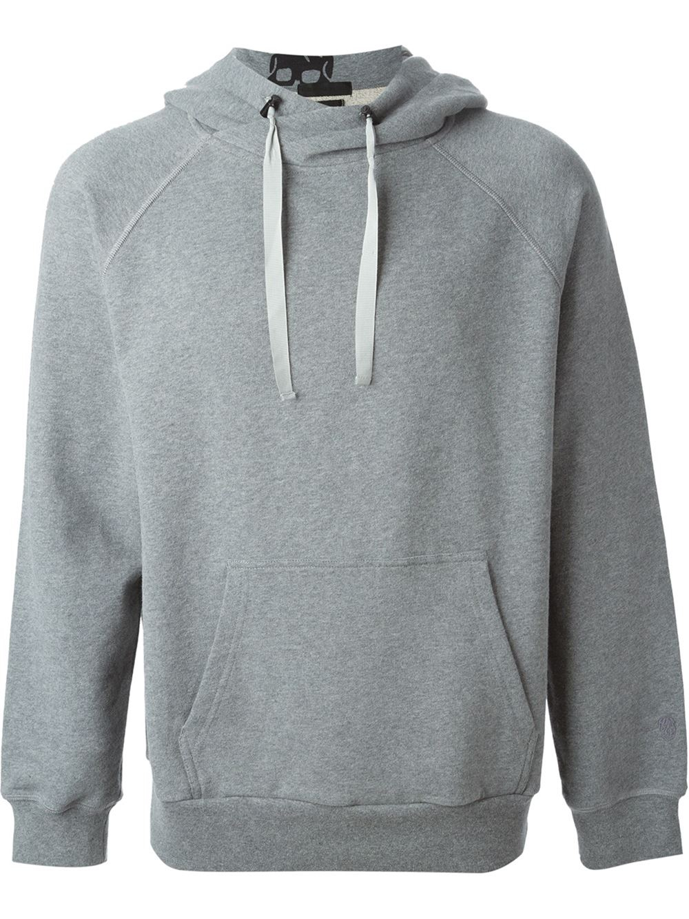 Alexander mcqueen Drawstring Cotton Hoodie in Gray for Men (grey) | Lyst