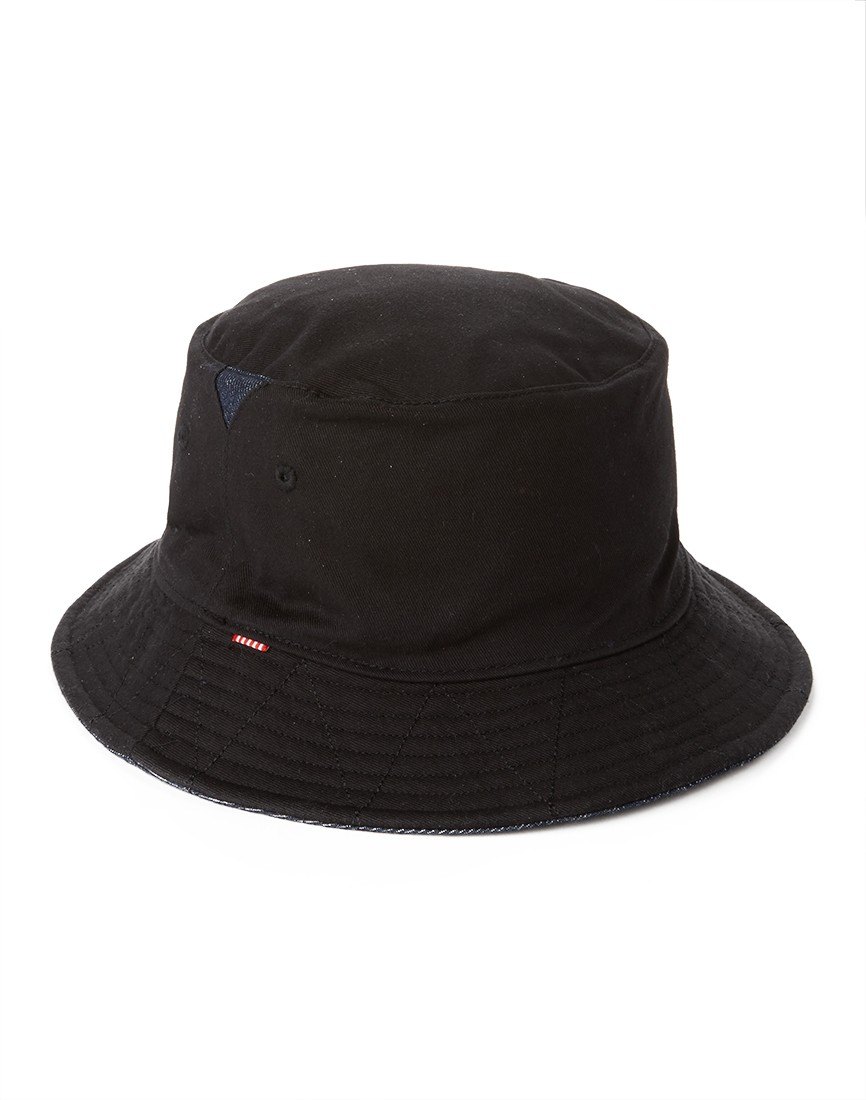 Lyst - Herschel supply co. Lake Reversible Bucket Hat - Black in Black ...
