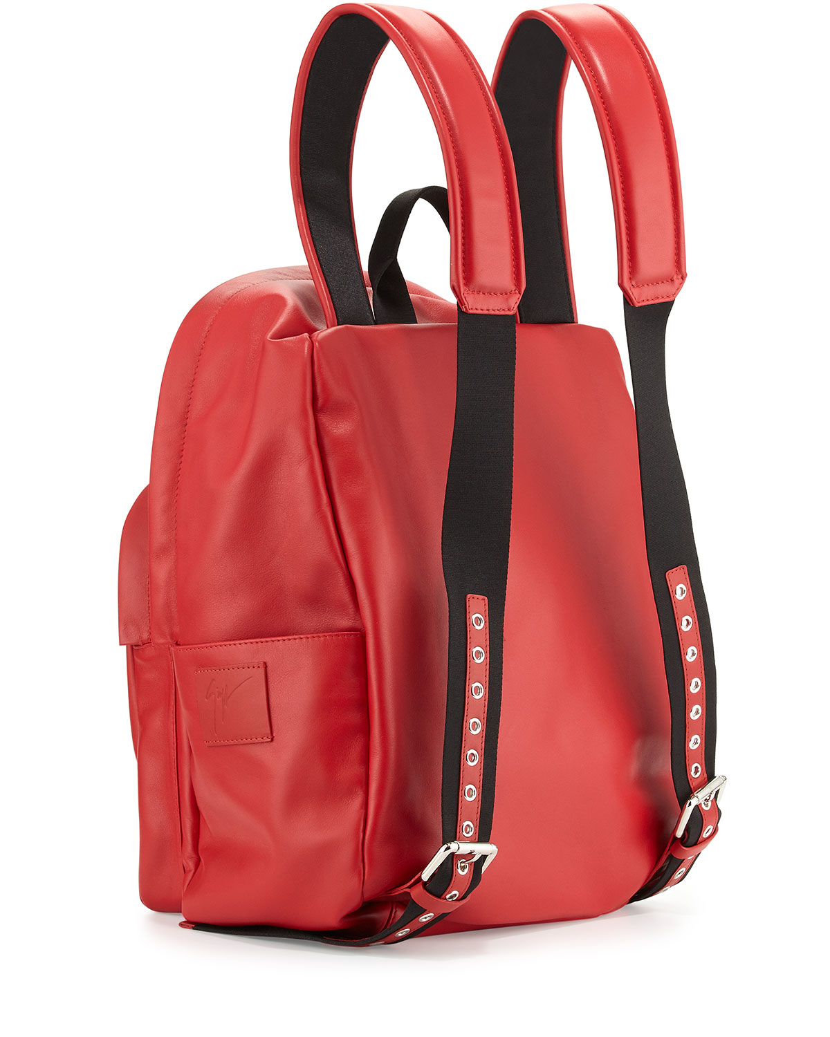 Giuseppe Zanotti Men&#39;s Tonal-logo Leather Backpack in Red for Men - Lyst