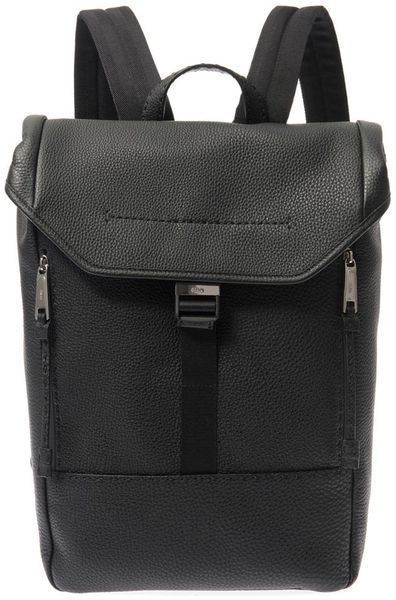 Fendi Selleria Leather Backpack in Black for Men | Lyst