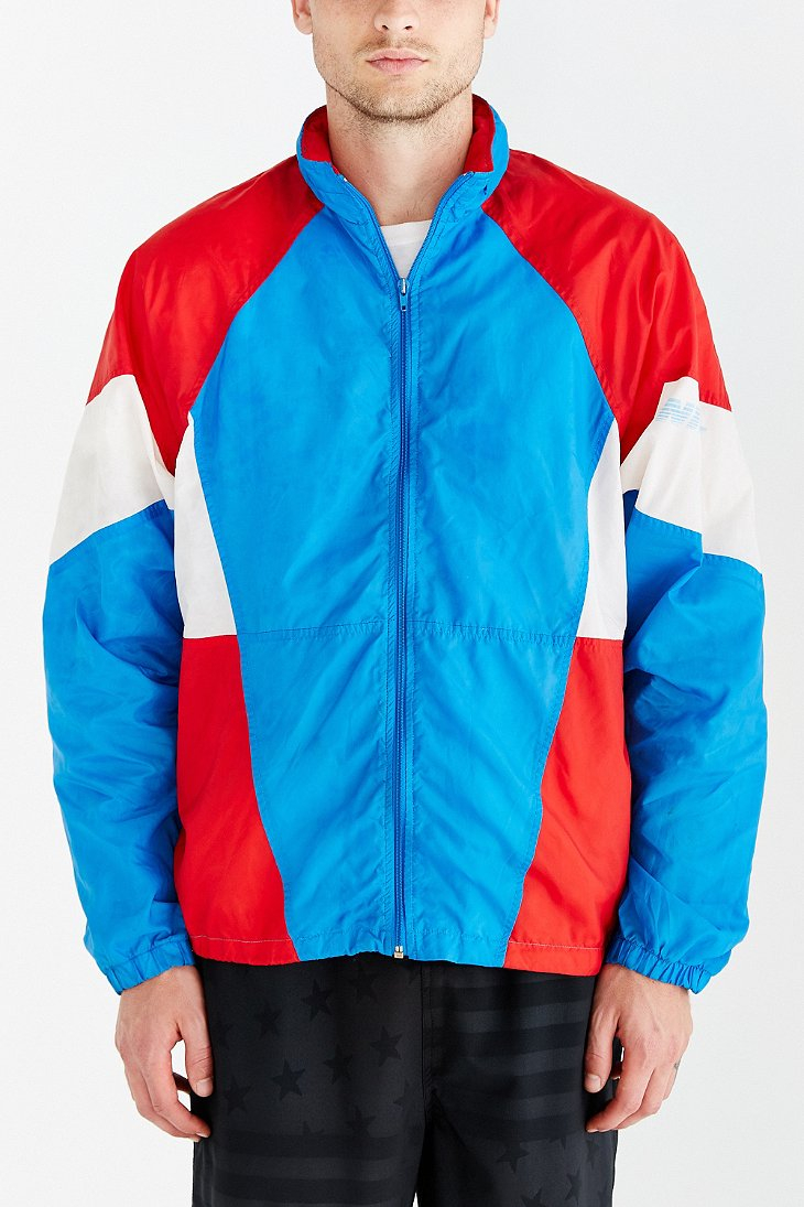 vintage red white and blue nike windbreaker