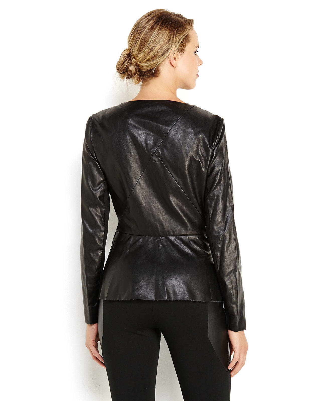 W118 By Walter Baker Rory Faux Leather Jacket In Black Lyst Gallery