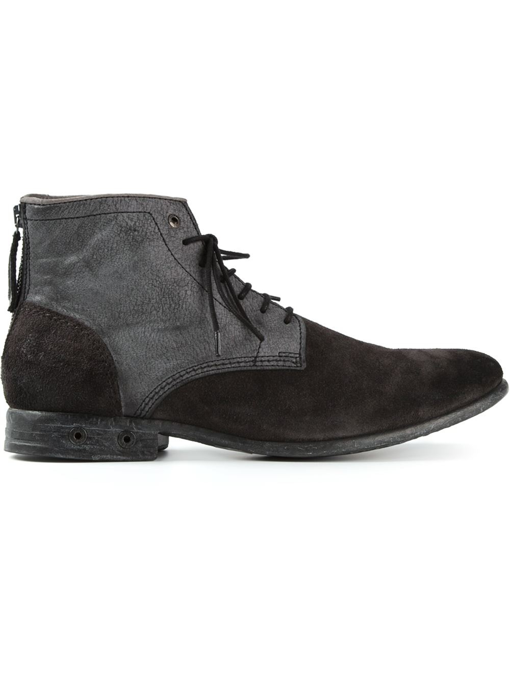 Diesel 'Chron Zipp' Lace Up Boots in Black for Men | Lyst