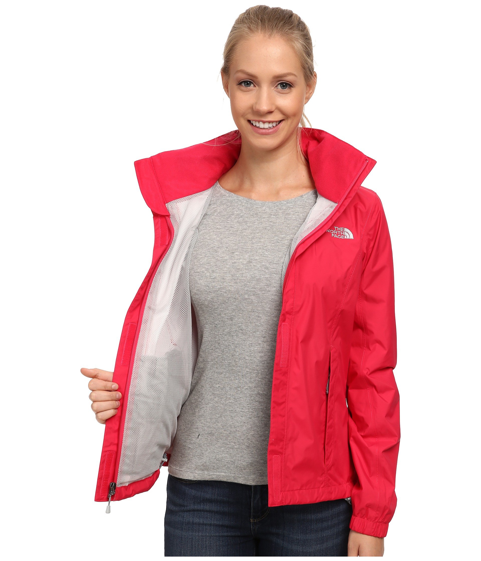 the north face red coat