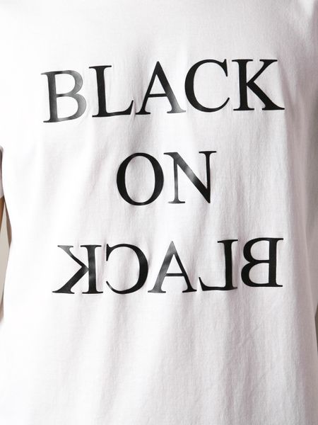 Neil Barrett Black On Black Tshirt in White for Men | Lyst