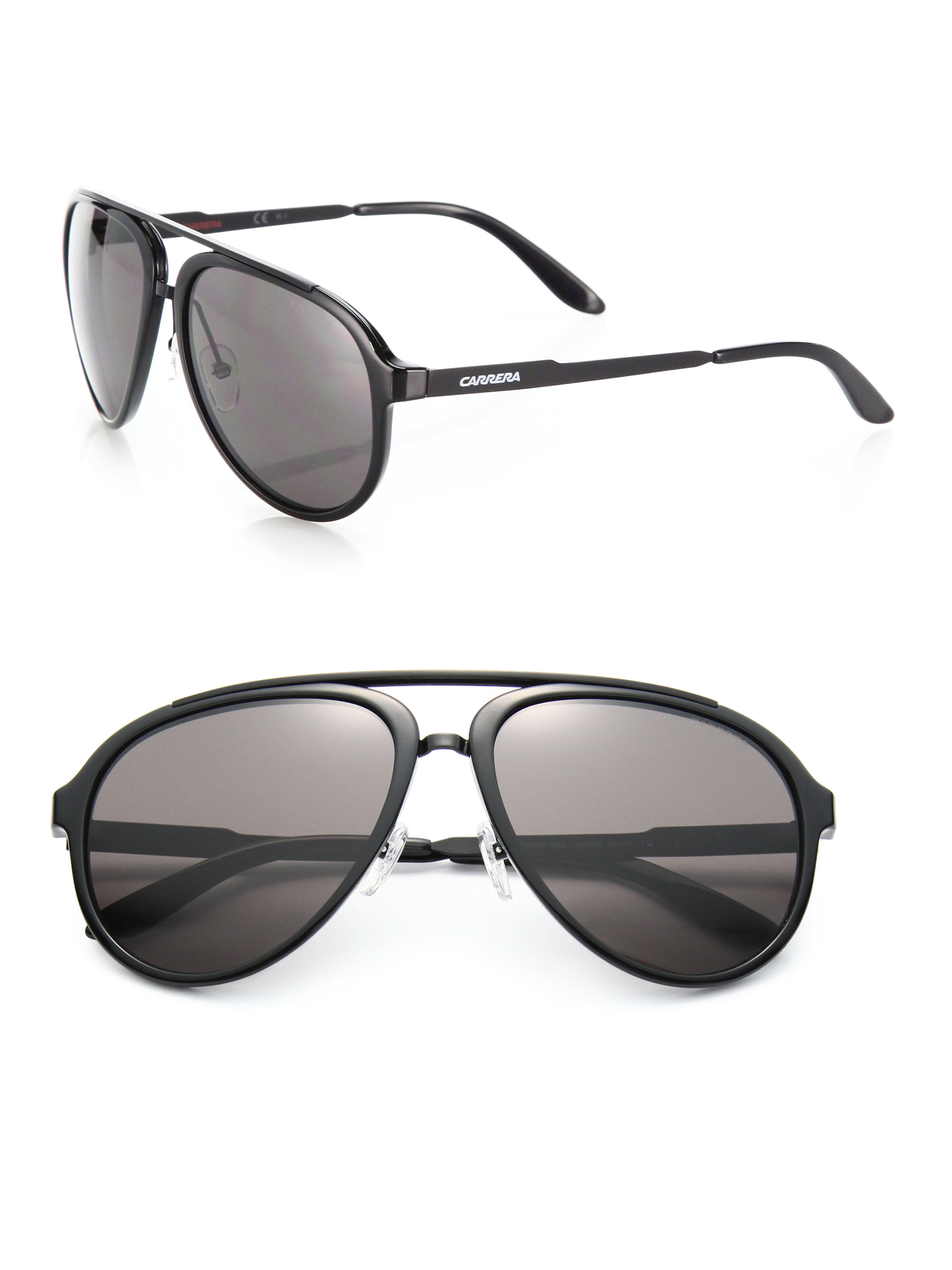 Lyst - Carrera 58mm Aviator Sunglasses in Black for Men