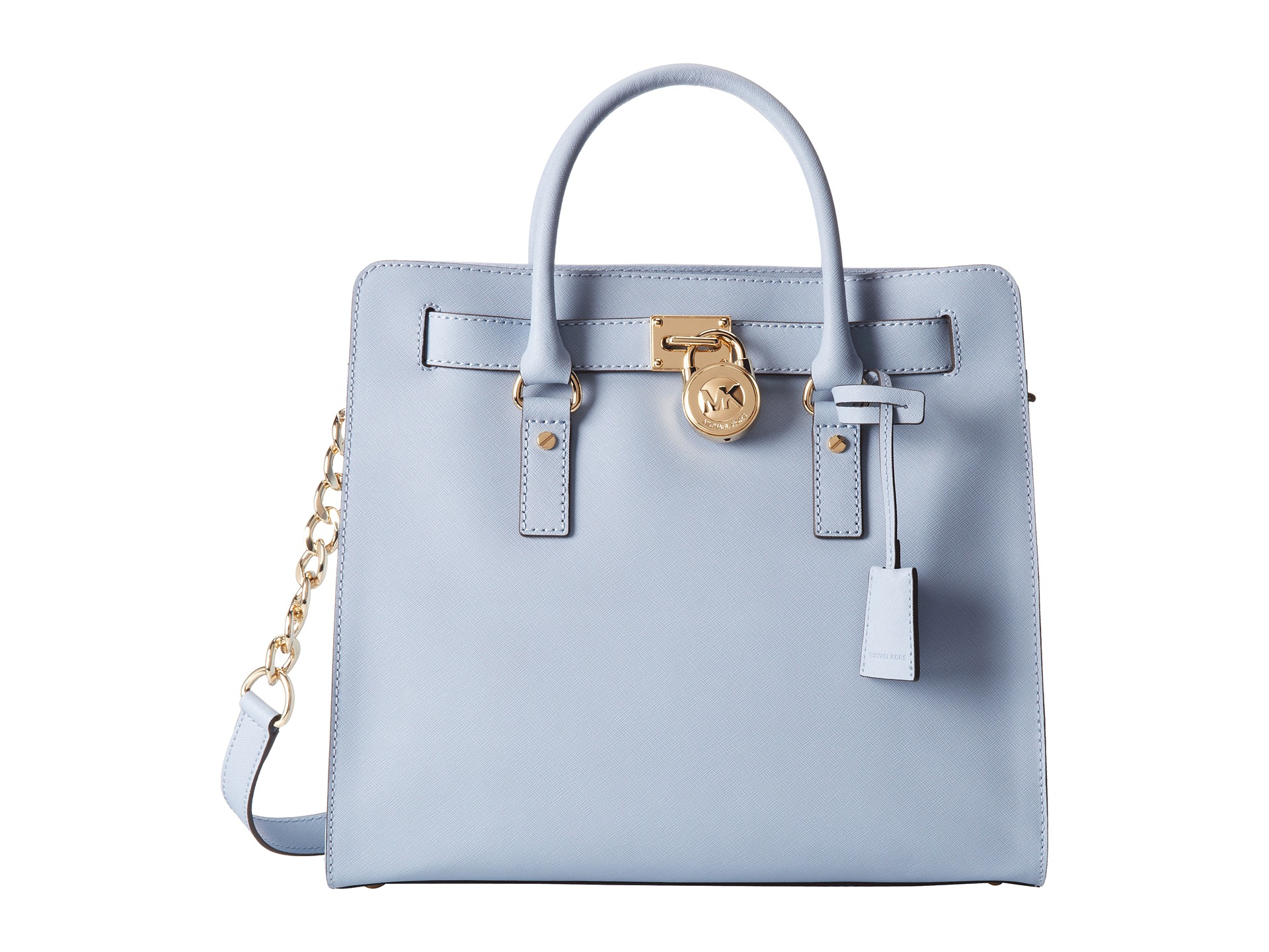 Lyst Michael Kors Hamilton Large North South Tote In Blue