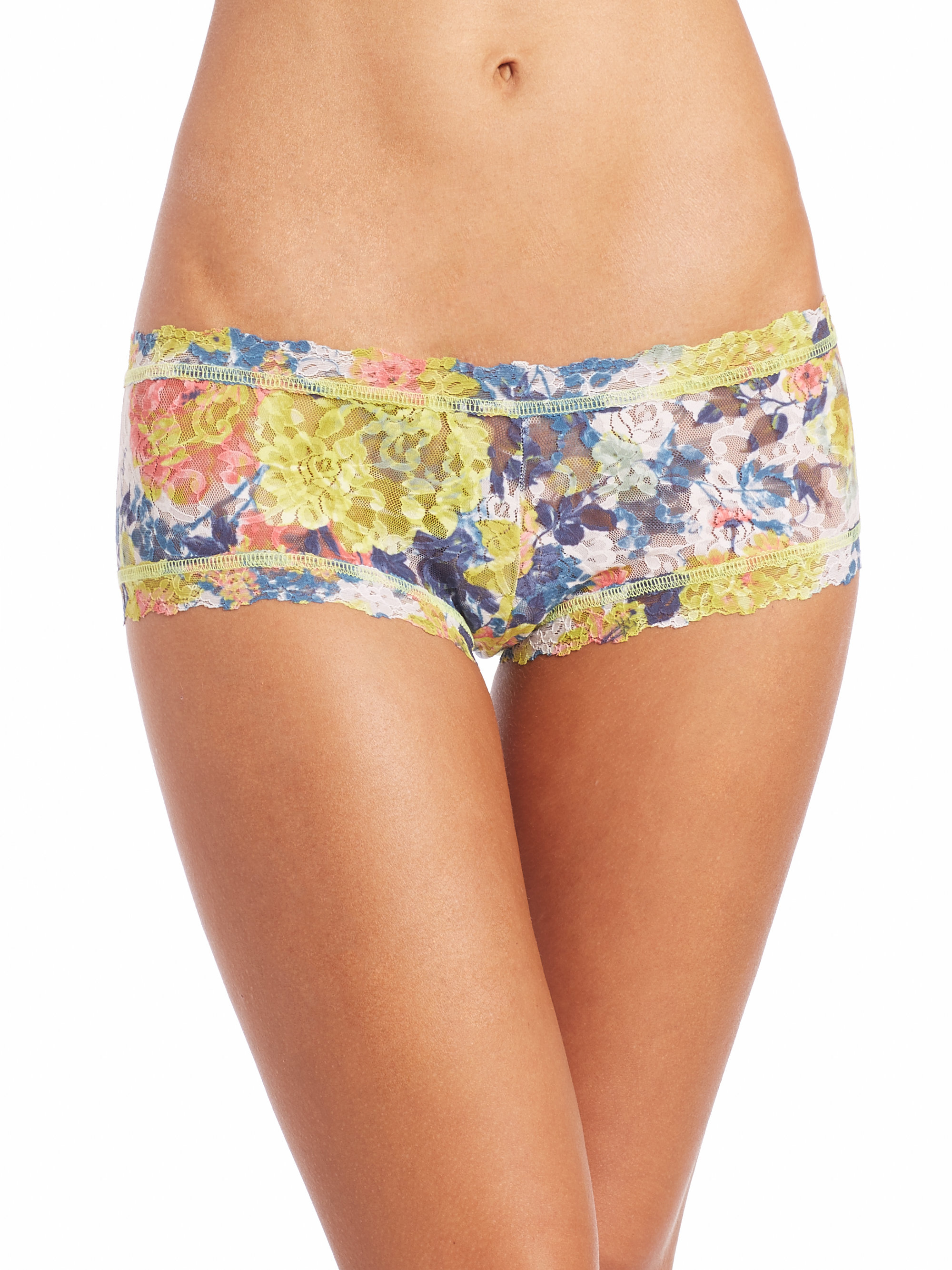 Lyst Hanky panky Floralprint Midrise Boyshort Panty