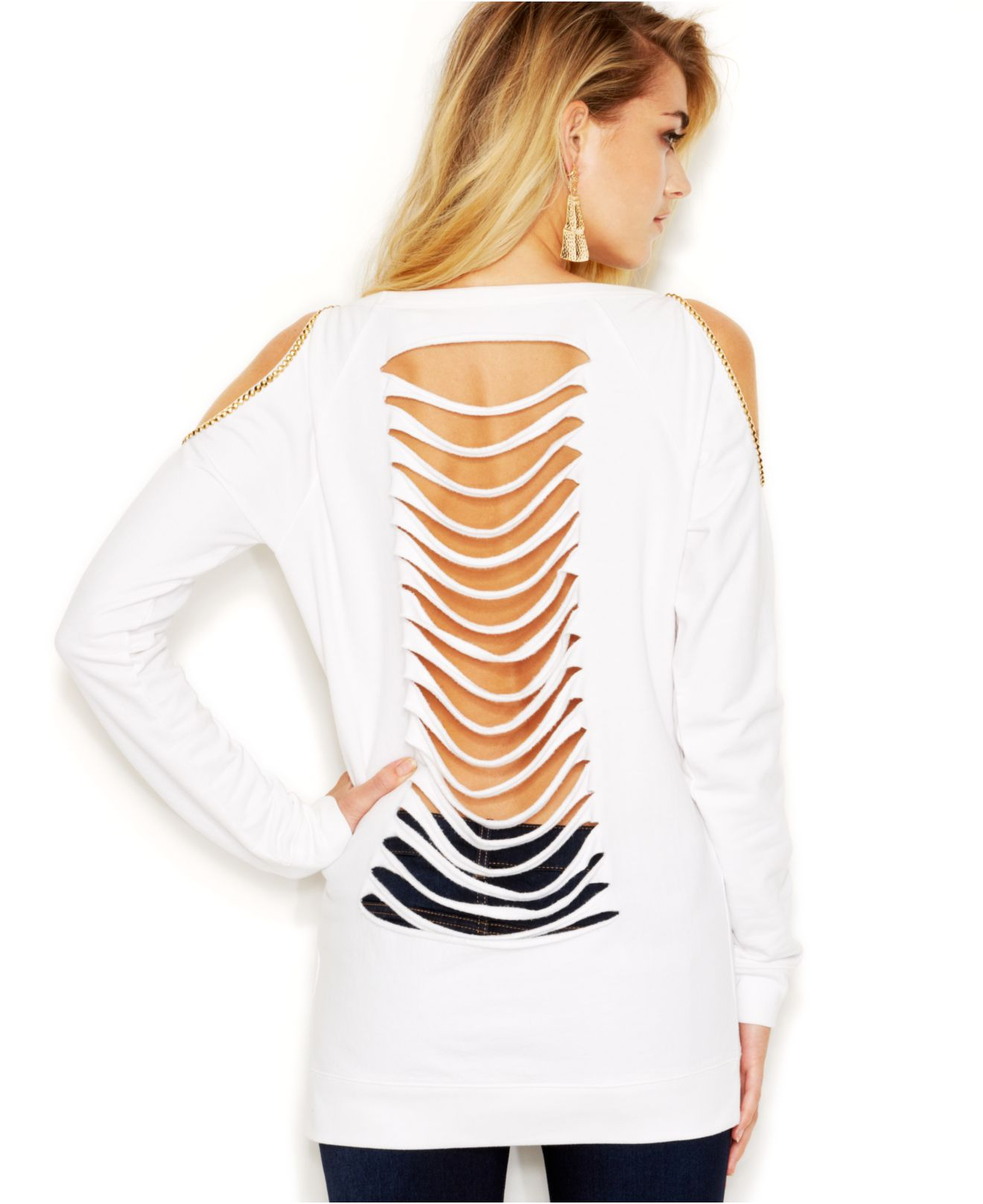 guess sweatshirt white
