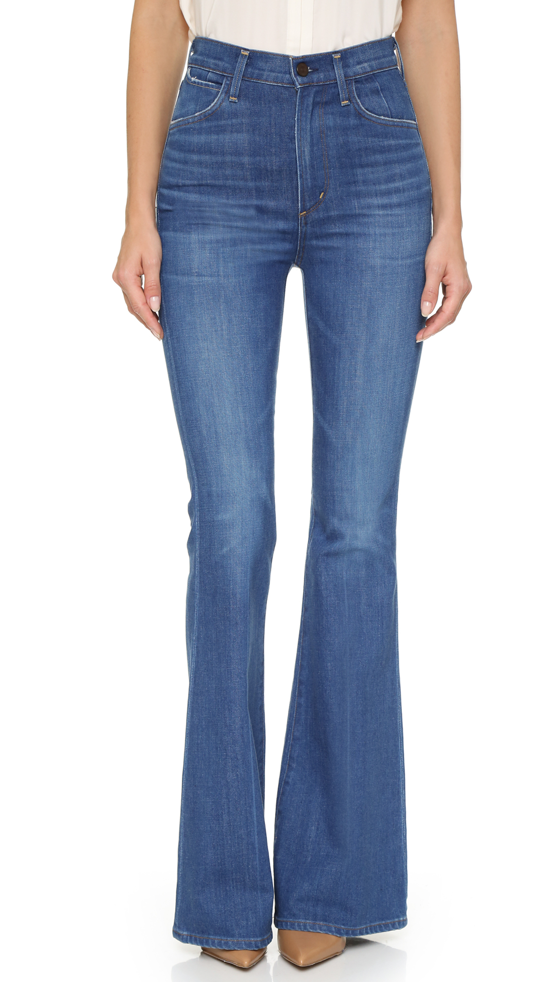 Lyst - Citizens of humanity Cherie High Rise Flare Jeans in Blue