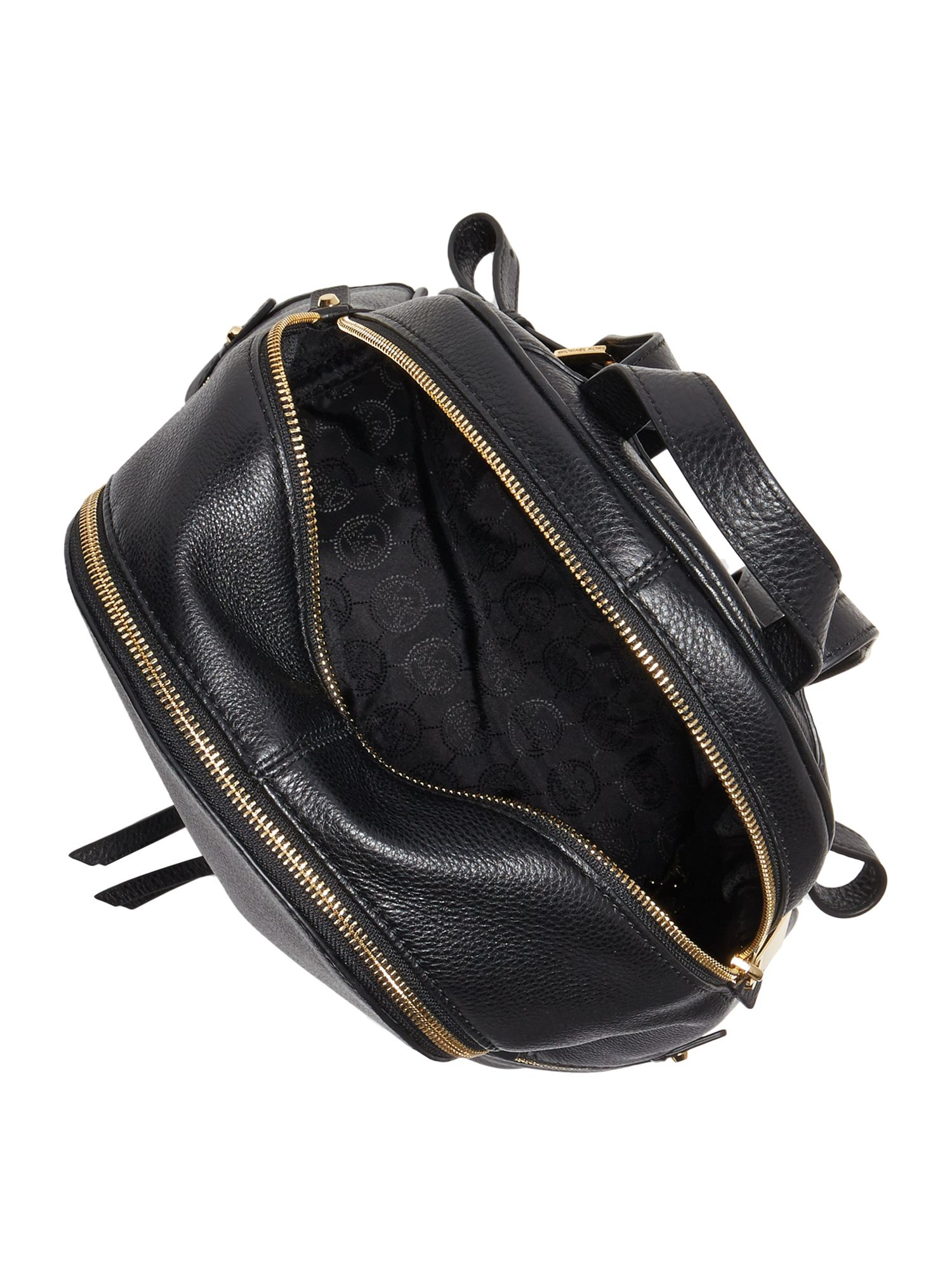 Michael Kors | Rhea Zip Black Small Backpack | Lyst