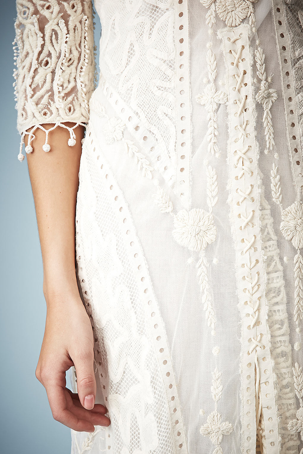 crochet lace gown