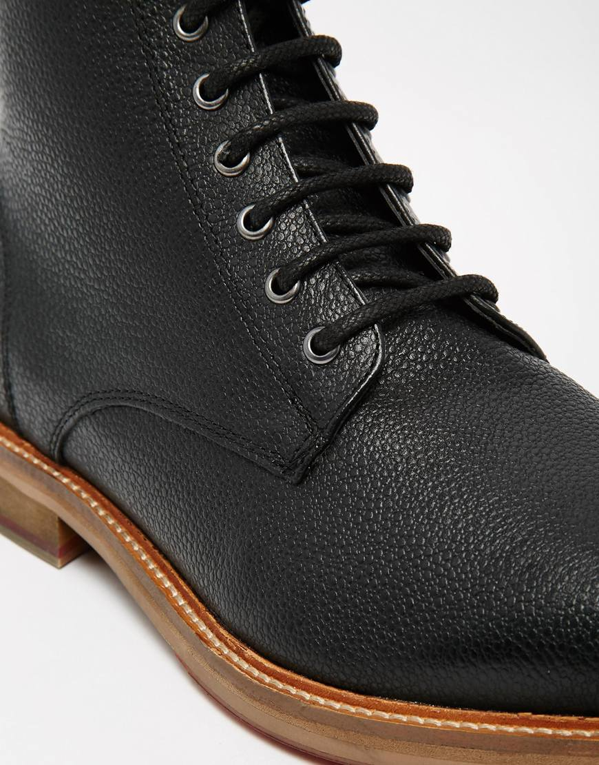 scotch grain leather boots