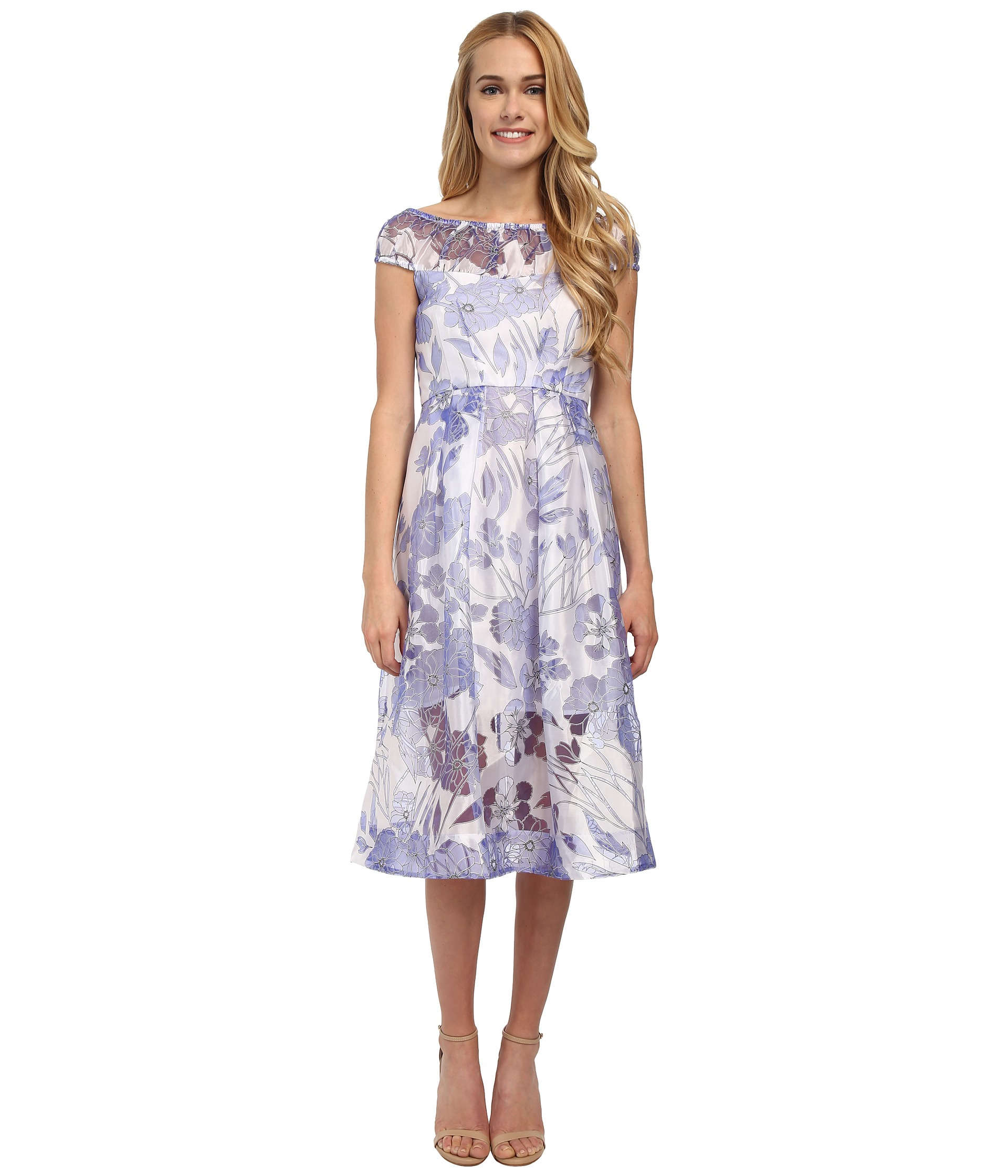 French connection Water Garden Sheer Dress | Lyst