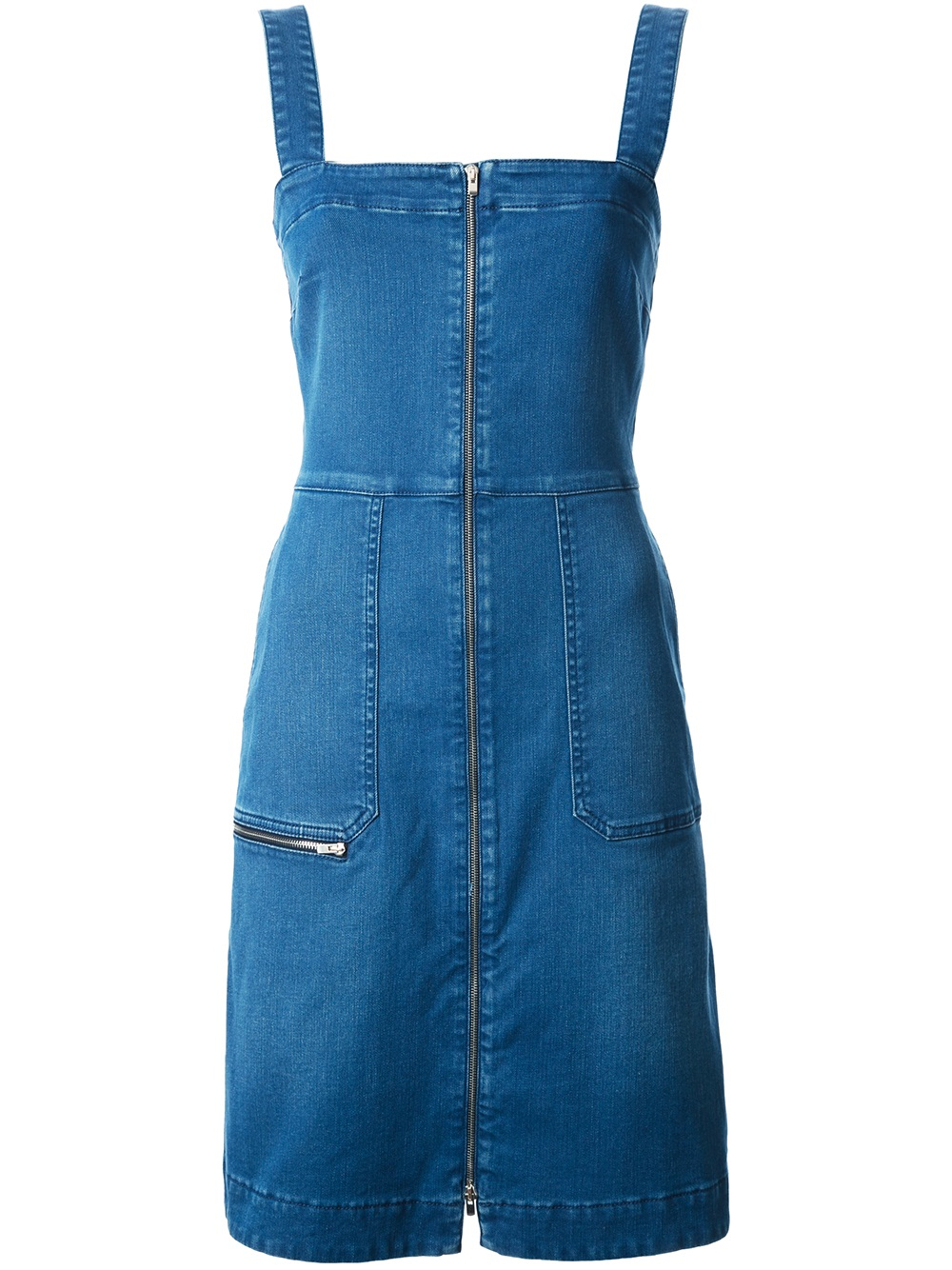 Lyst - Stella Mccartney Denim Pinafore Dress in Blue