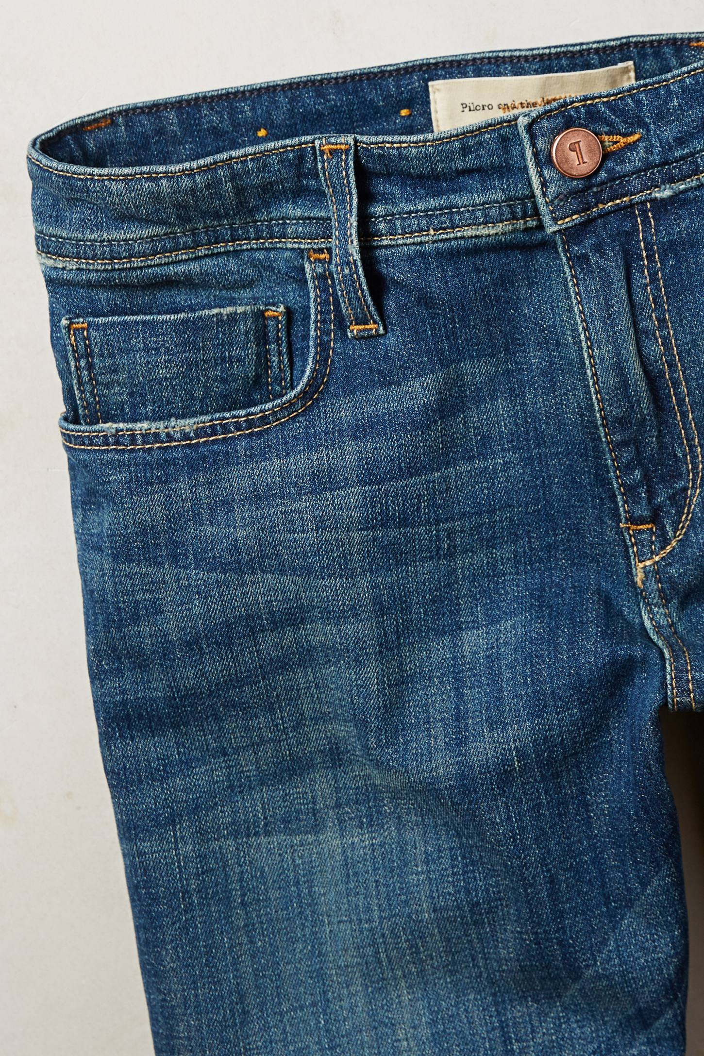 Lyst - Pilcro Hyphen Destructed Jeans in Blue