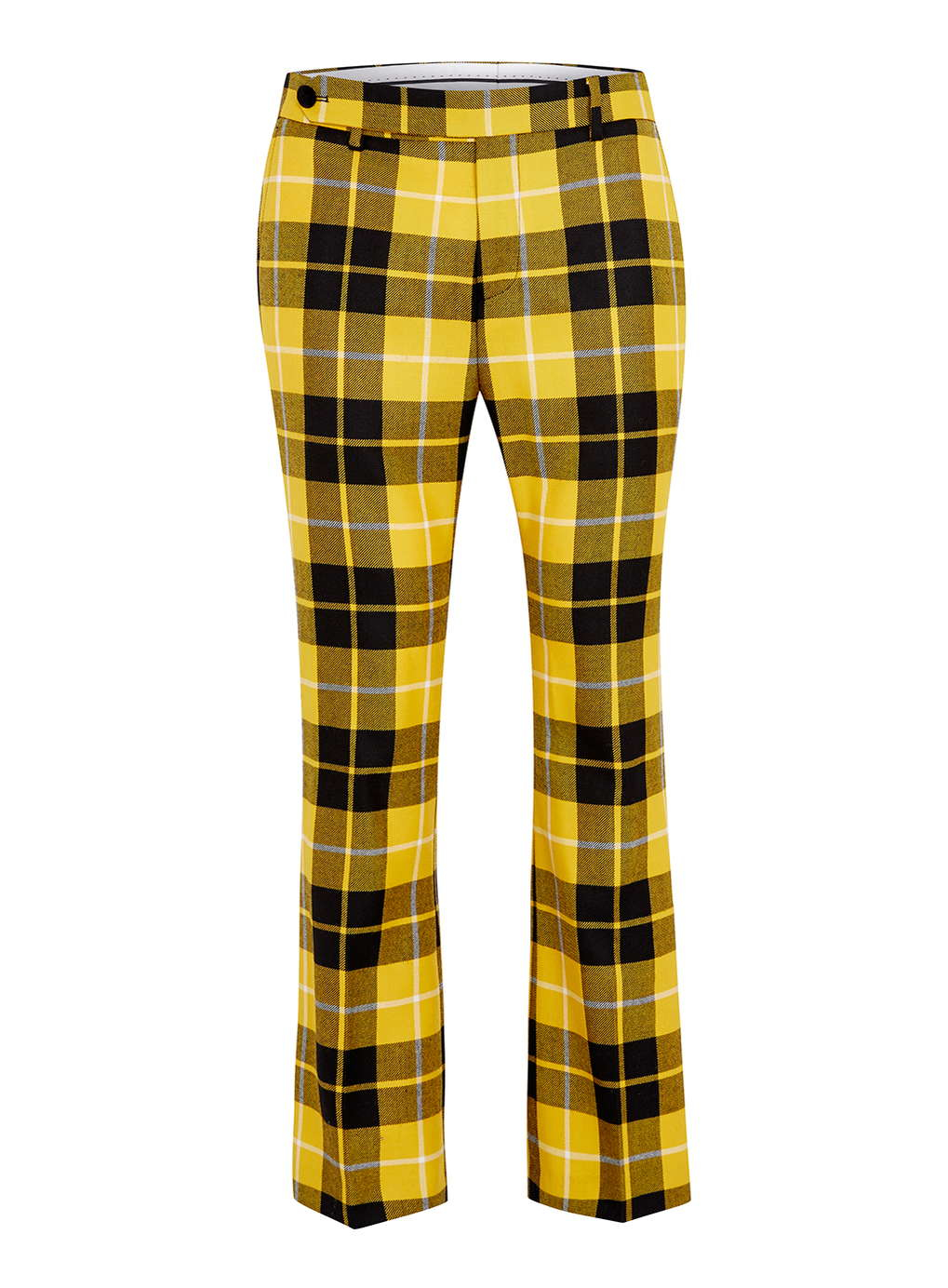 topman-tmd-yellow-english-check-trouser-in-yellow-for-men-lyst