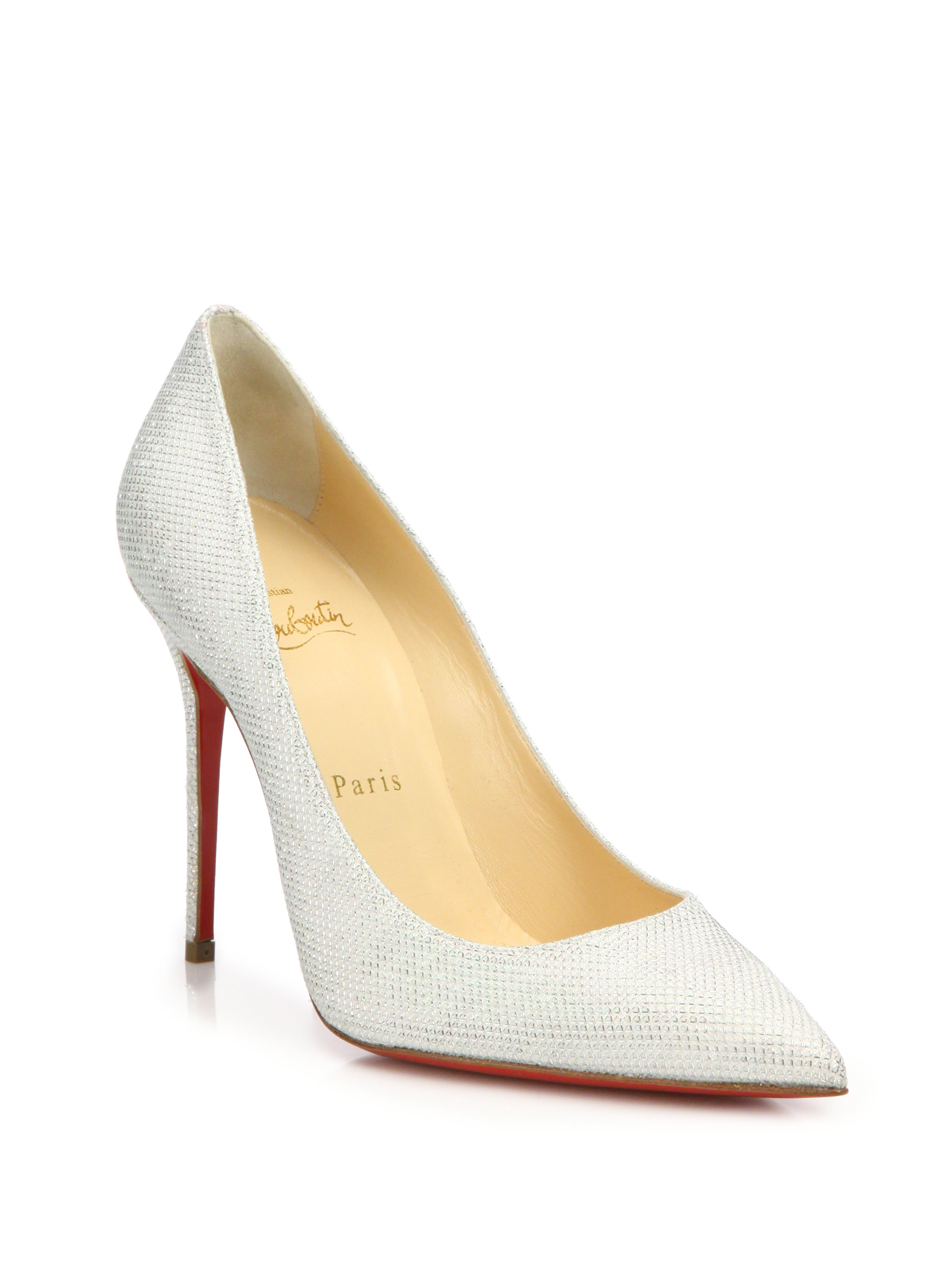 christian louboutin decollete white christian louboutin decollete white