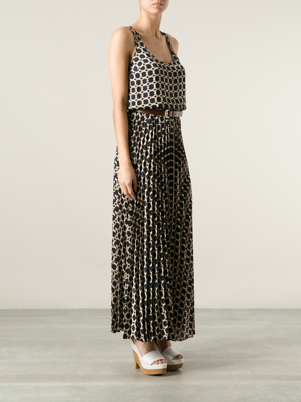 animal print ball gown