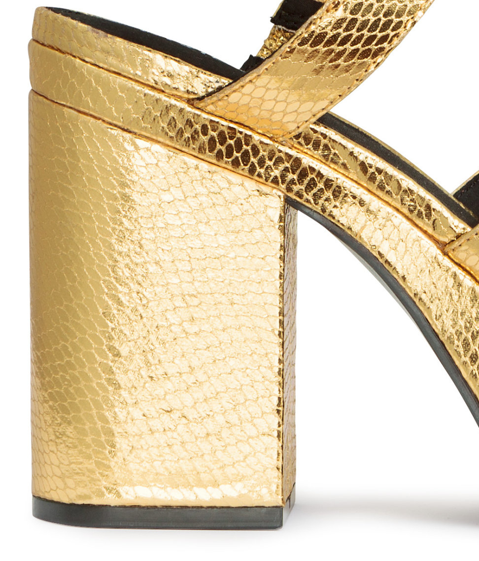 Lyst - H&M Platform Sandals in Metallic