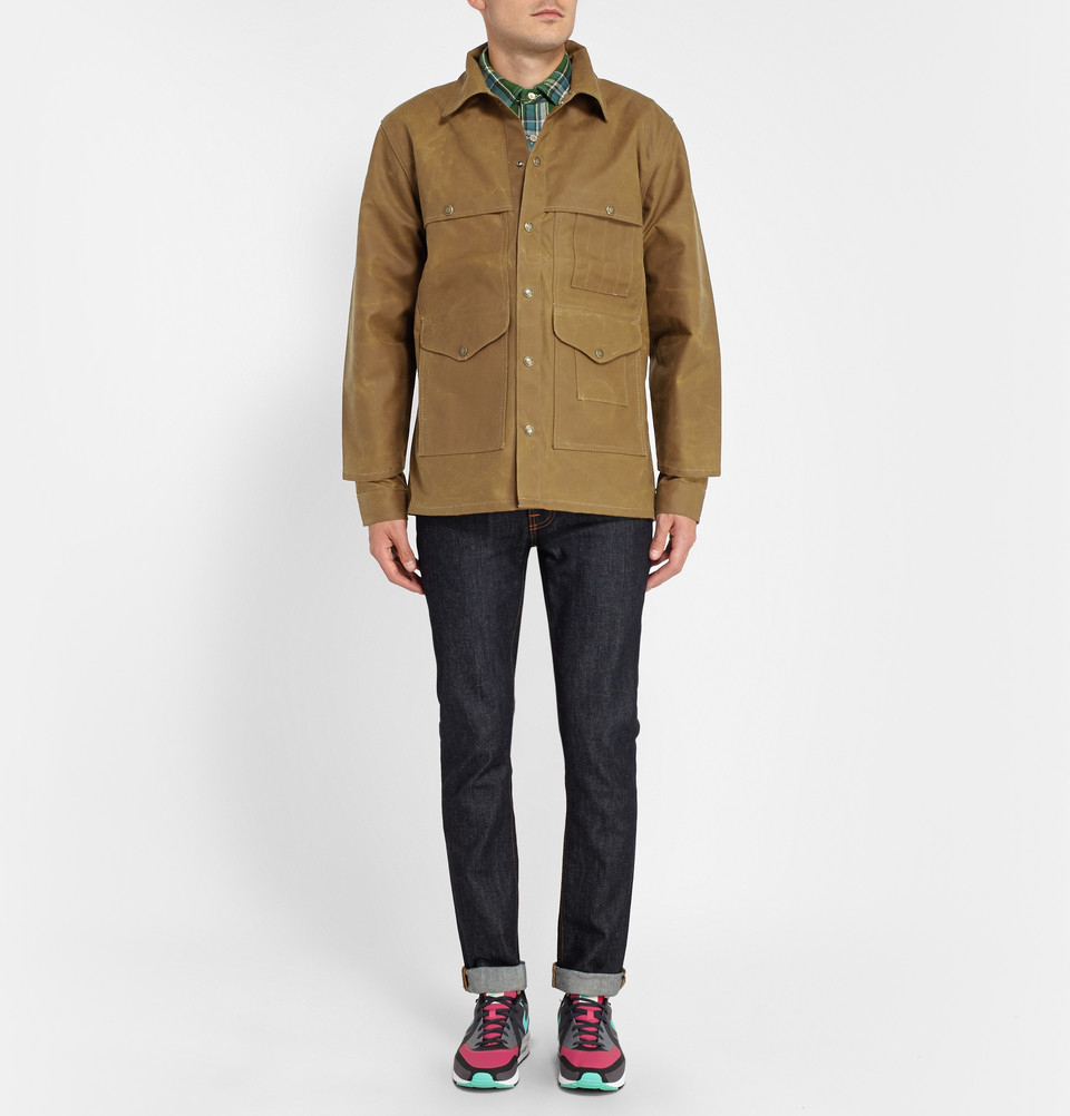 Lyst Filson Tin Cloth Cruiser Oiled CottonCanvas Field Jacket in