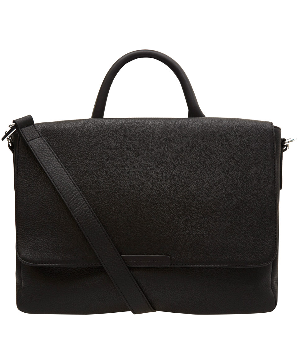 Marc By Marc Jacobs Black Classic Leather Messenger Bag in Black for ...