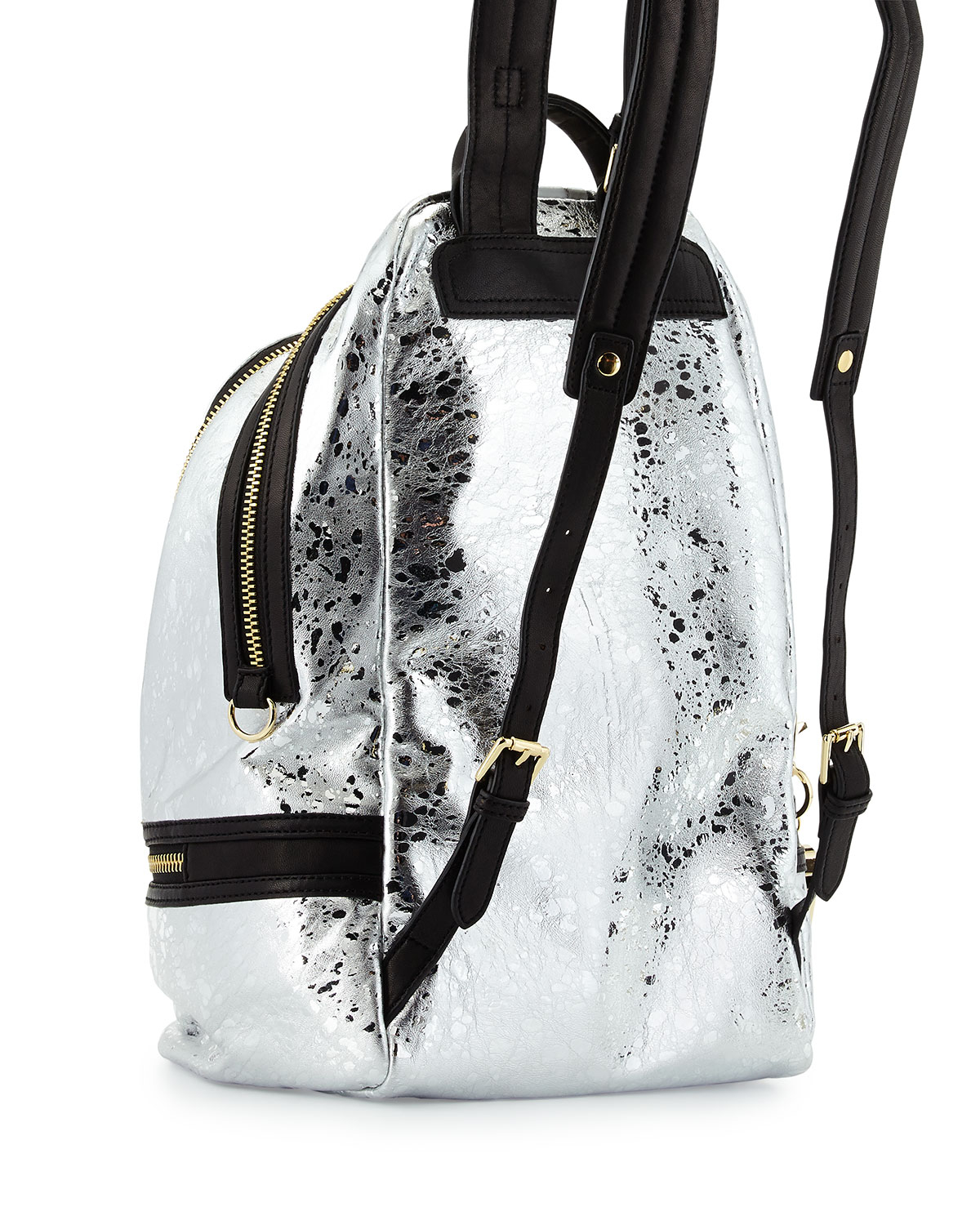 Lyst - Cynthia Rowley Pebbled Leather Brody Backpack in Metallic