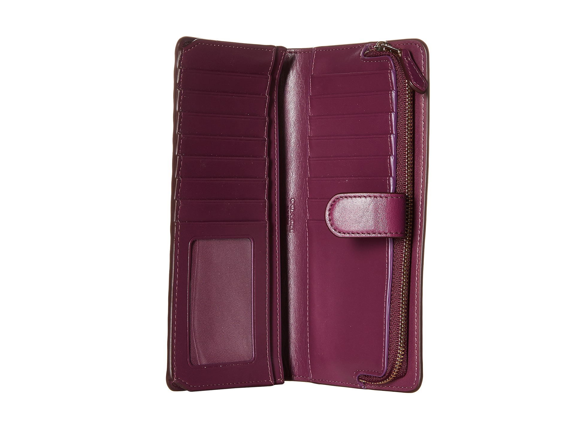 Lyst - Coach Skinny Wallet in Purple