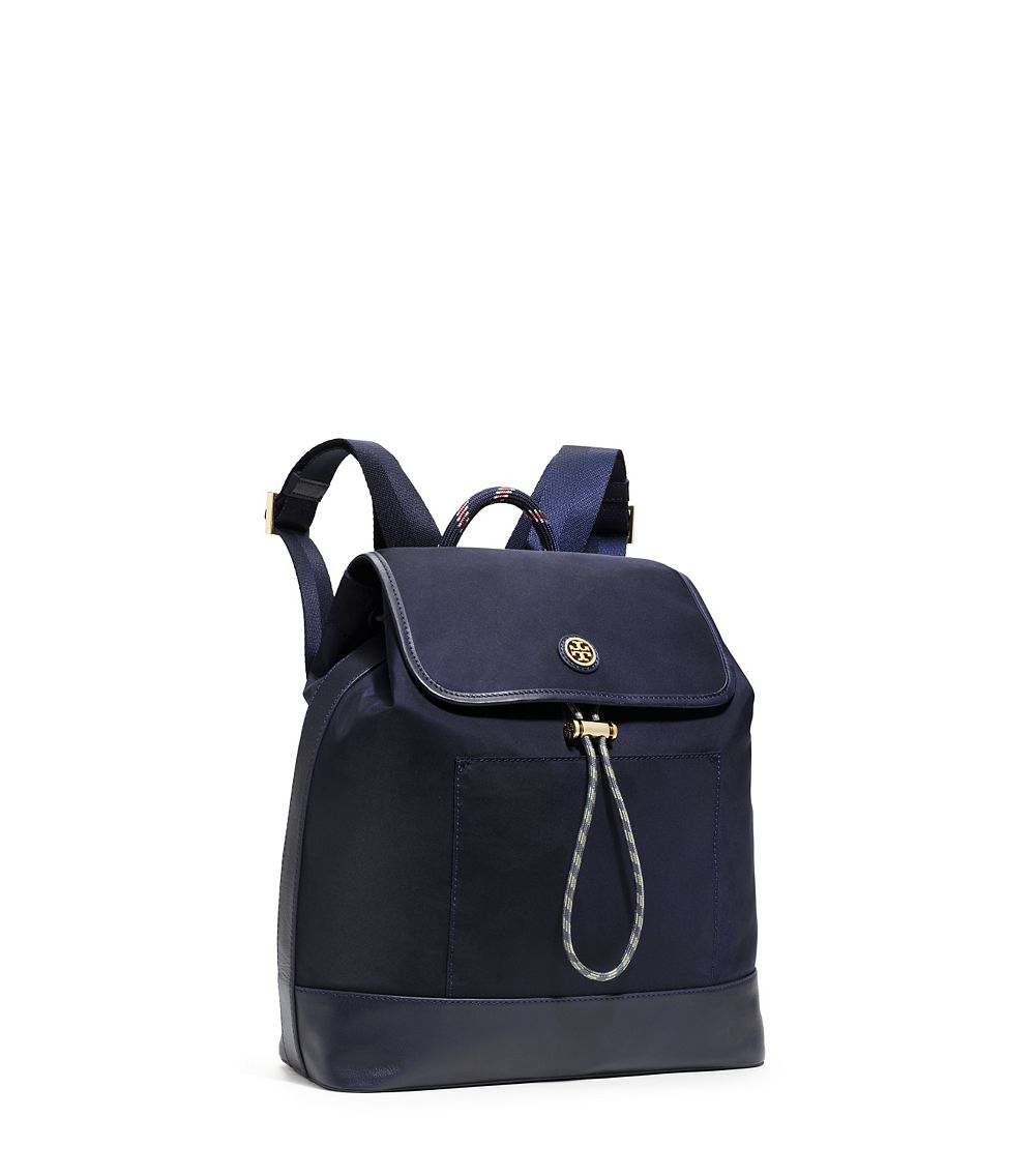 Tory burch Nylon Backpack in Blue | Lyst