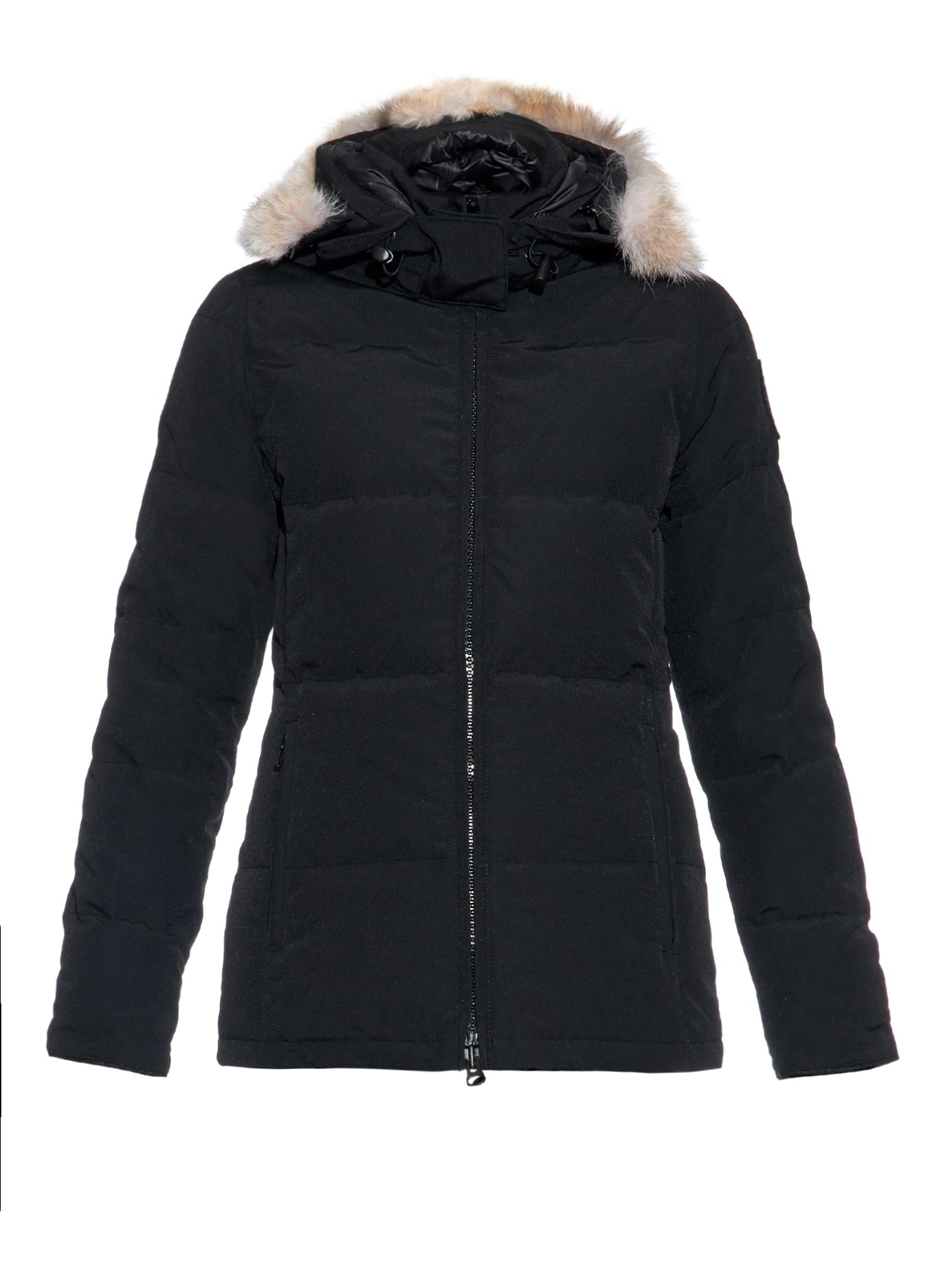 Lyst - Canada Goose Chelsea Fur-trimmed Down Coat in Black