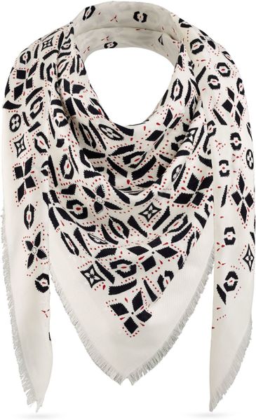 Louis Vuitton Graphic Monogram Shawl in Black | Lyst