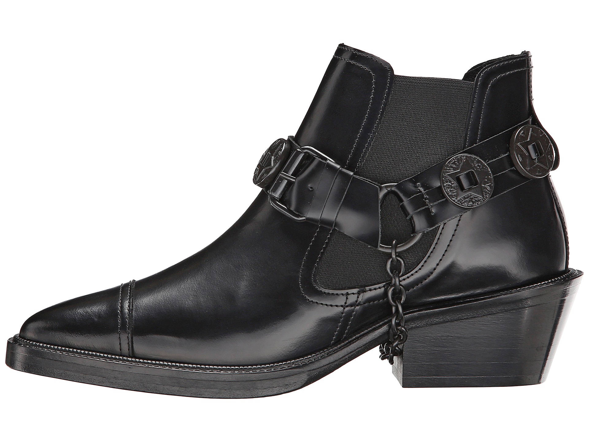 Lyst - The kooples Western Mini Boots in Black