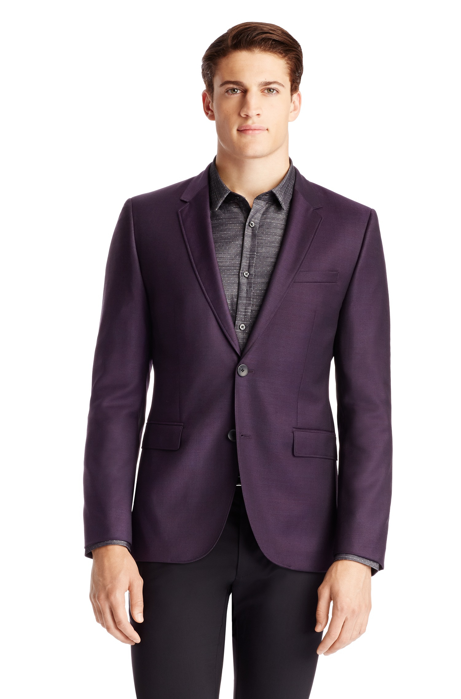 Hugo Aeris Extra Slim Fit, Virgin Wool Sport Coat in Purple for Men