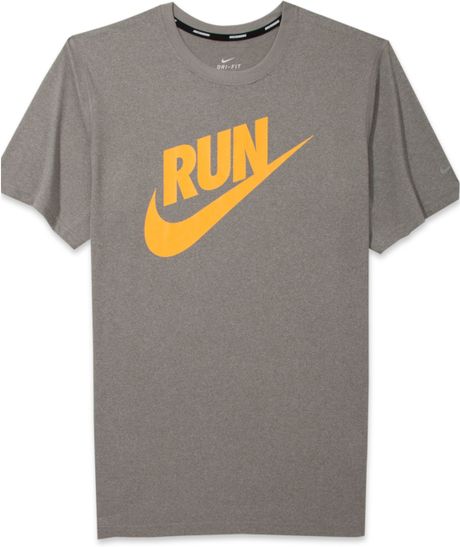 Nike Running Legend Tshirt in Gray for Men (Dark Grey) | Lyst