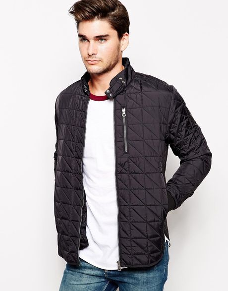 Replay Overshirt Jacket Quilted in Black for Men | Lyst