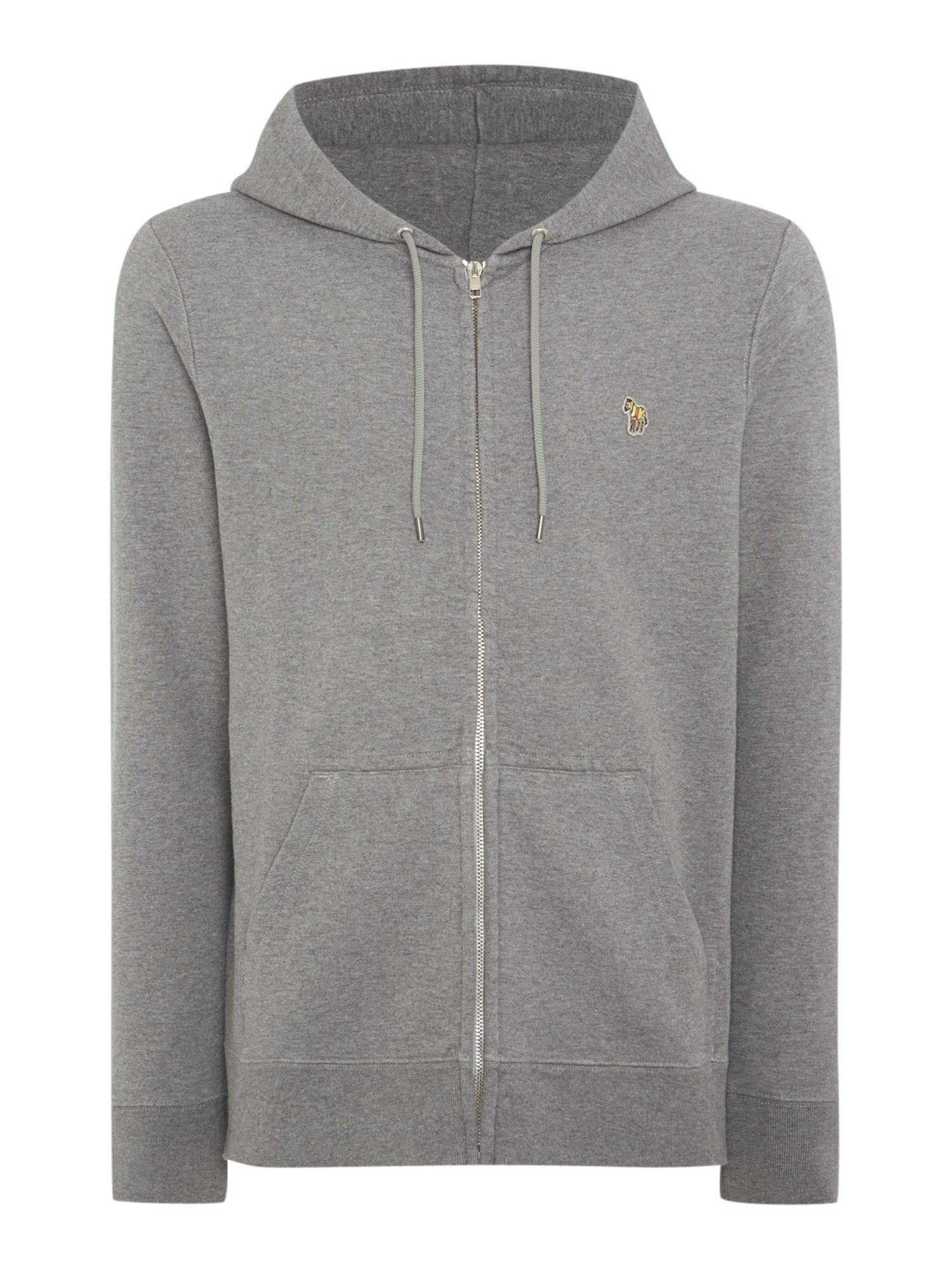 Paul smith Plain Crew Neck Regular Fit Zip Hoodie in Gray for Men (Grey ...