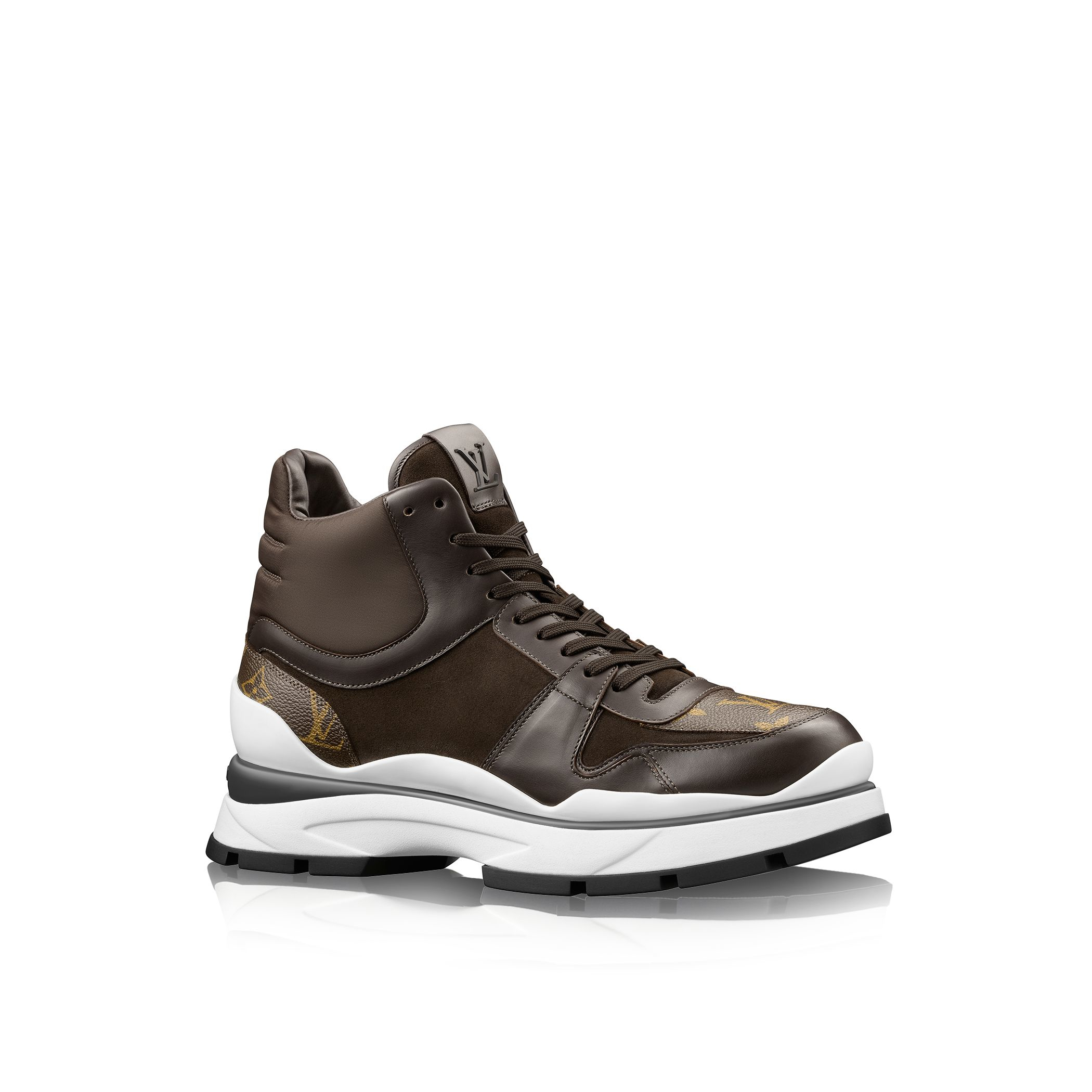 Louis vuitton In Motion Sneaker Boot in Brown for Men | Lyst