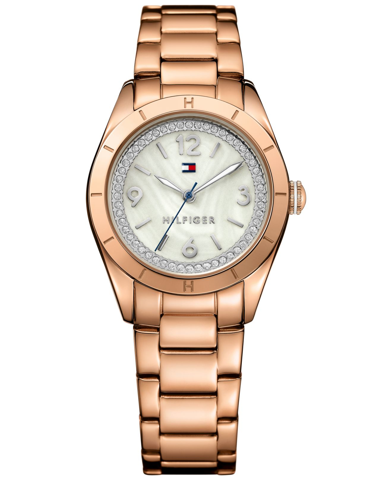 Lyst Tommy Hilfiger Women's Rose Goldtone Stainless Steel Bracelet