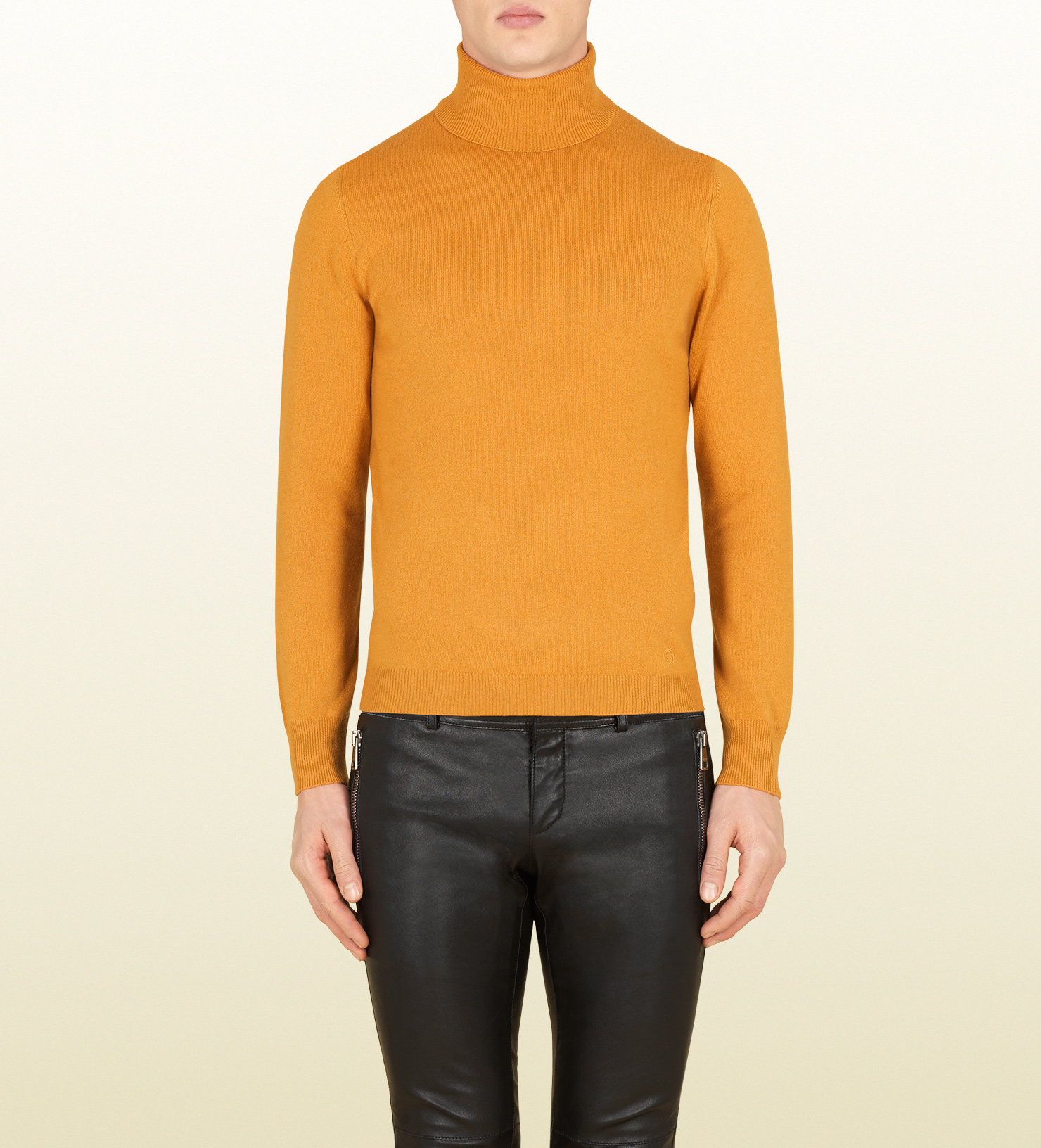 lyst gucci dark yellow cashmere turtleneck in yellow for men spencer christmas sweater