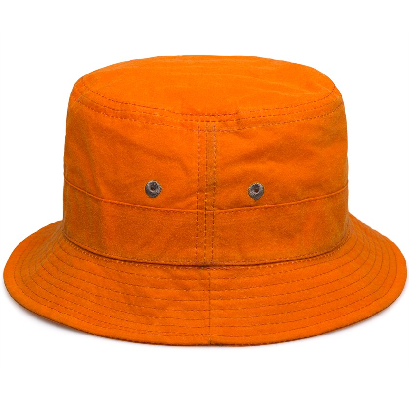 Universal works Orange Wax Bucket Hat in Orange for Men | Lyst
