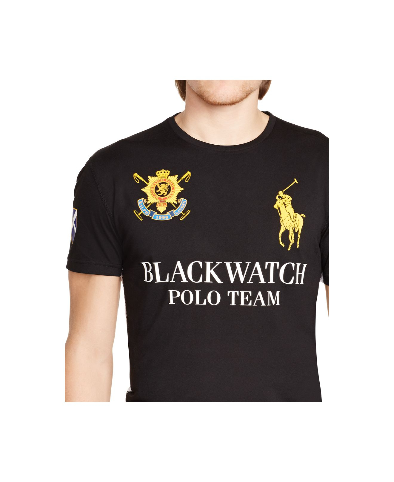 black watch shirt white