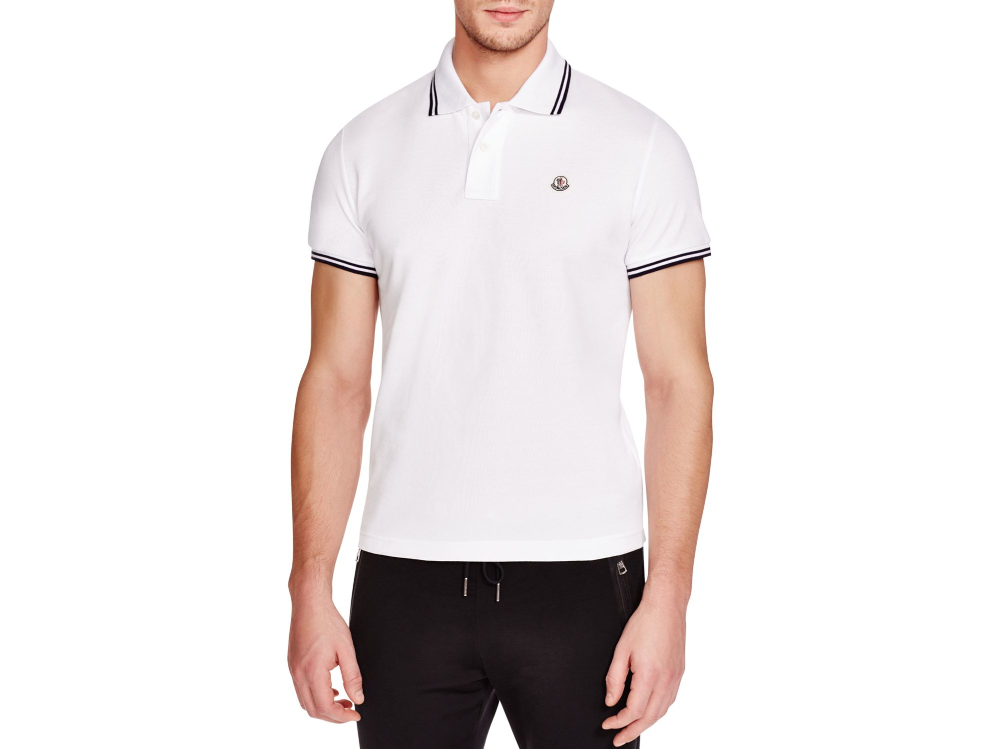 moncler slim fit polo