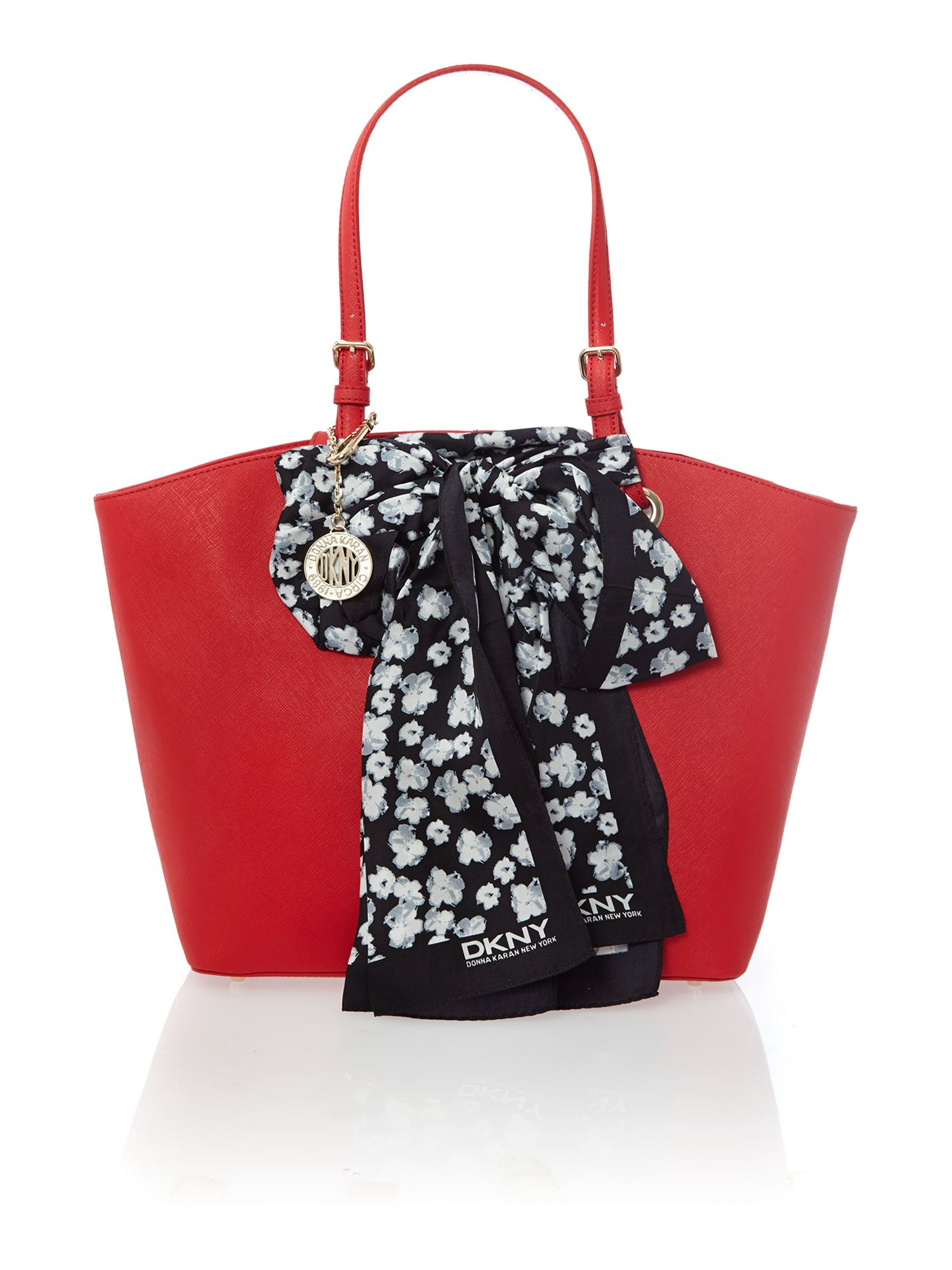 Lyst - Dkny Red Large Scarf Tote Bag in Red